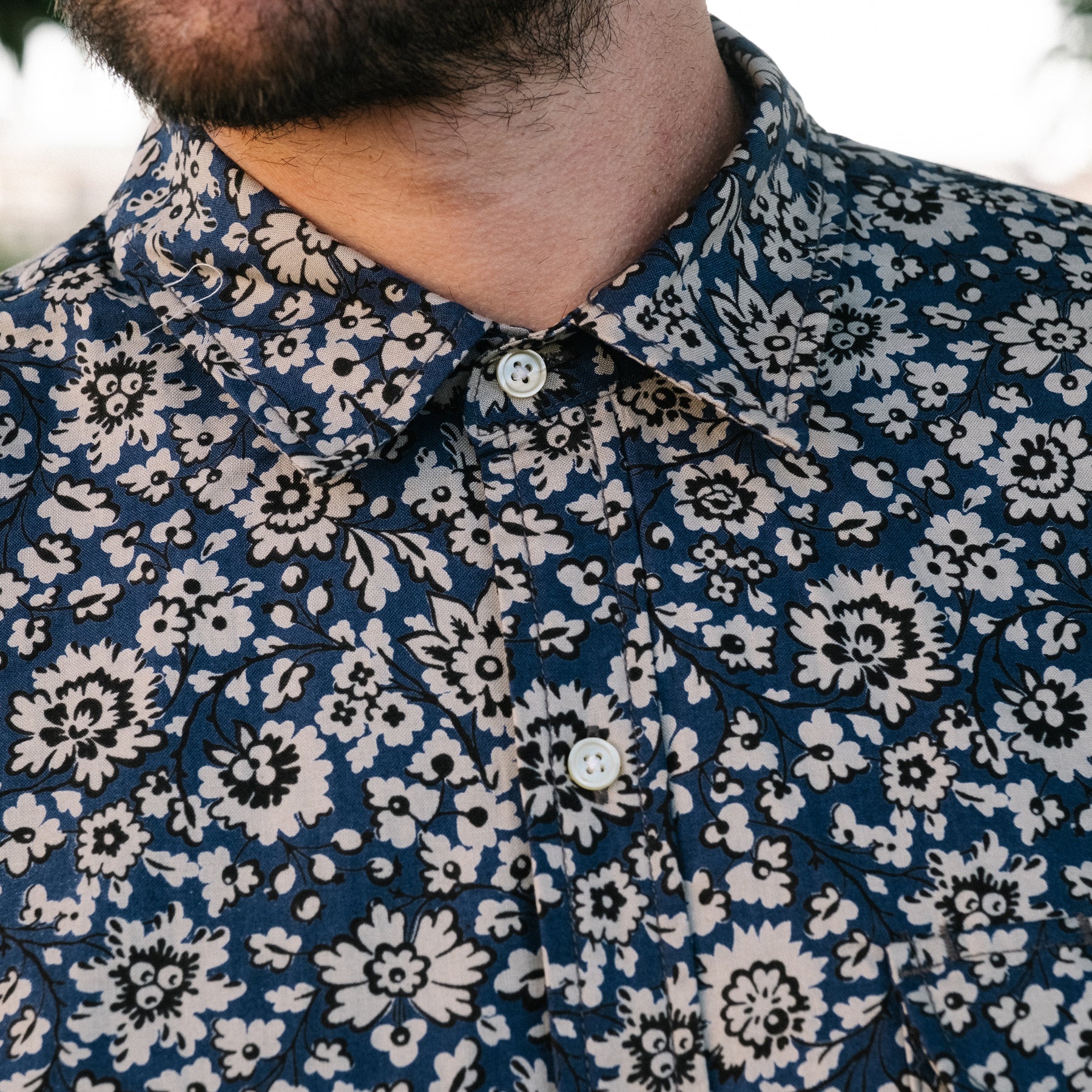 Rogue Territory Maker Shirt Navy Floral