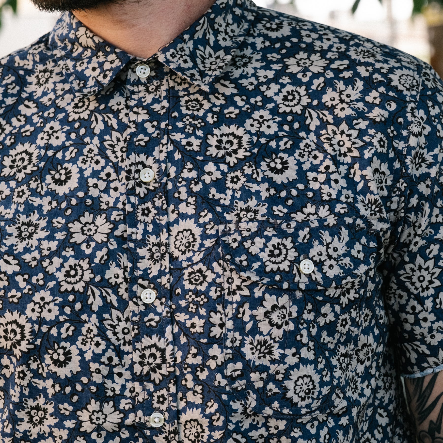 Rogue Territory Maker Shirt Navy Floral