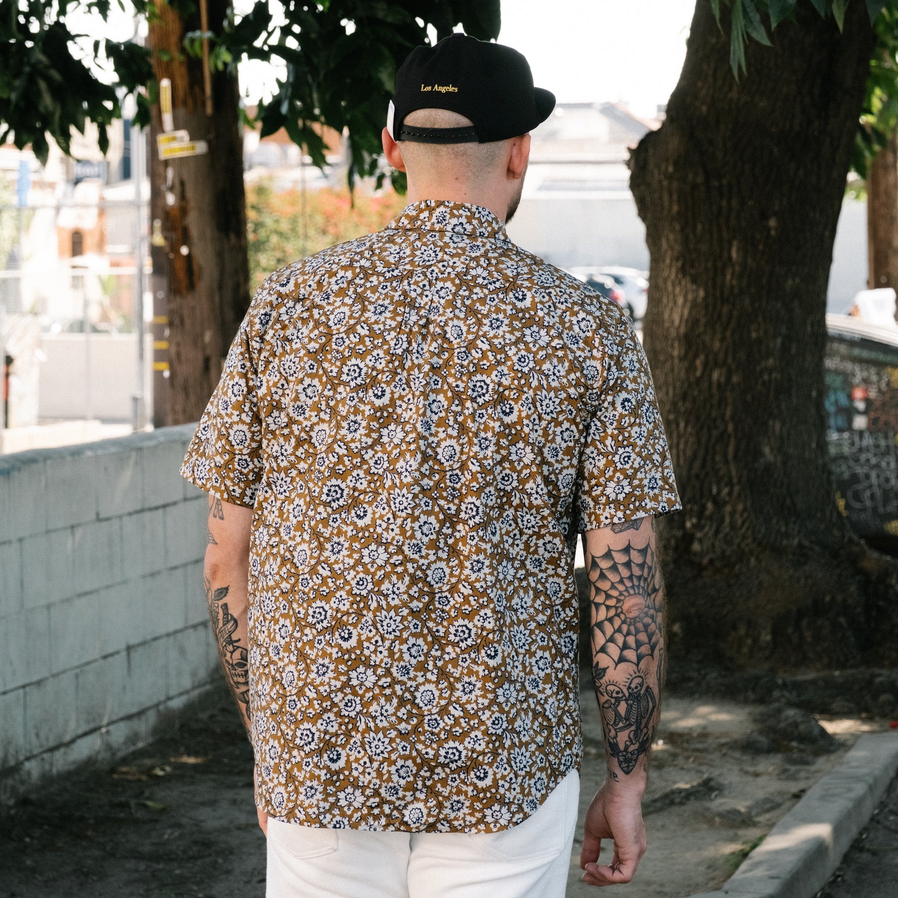 Rogue Territory Maker Shirt Gold Floral FINAL SALE