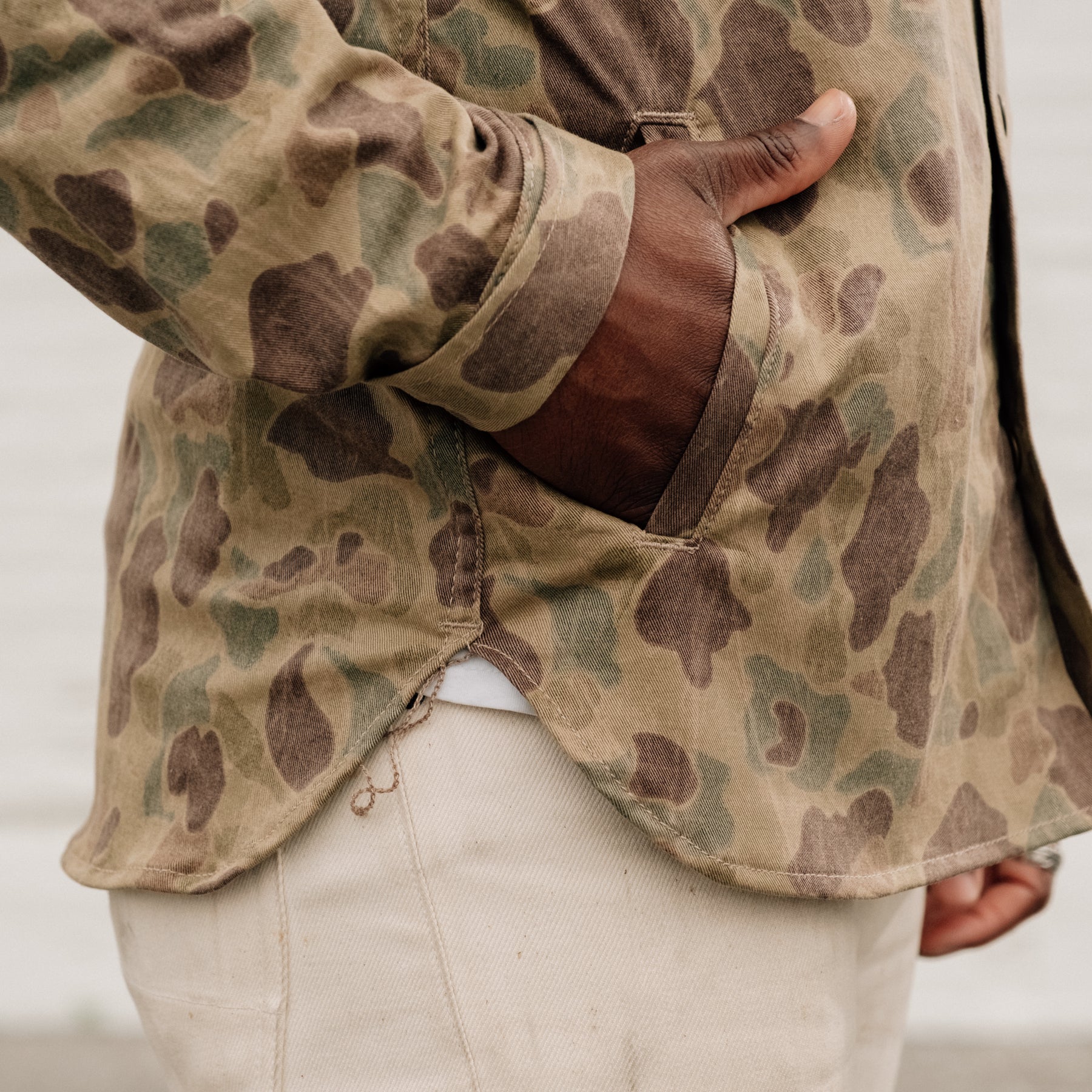 Rogue Territory Service Shirt Frog Camo Selvedge