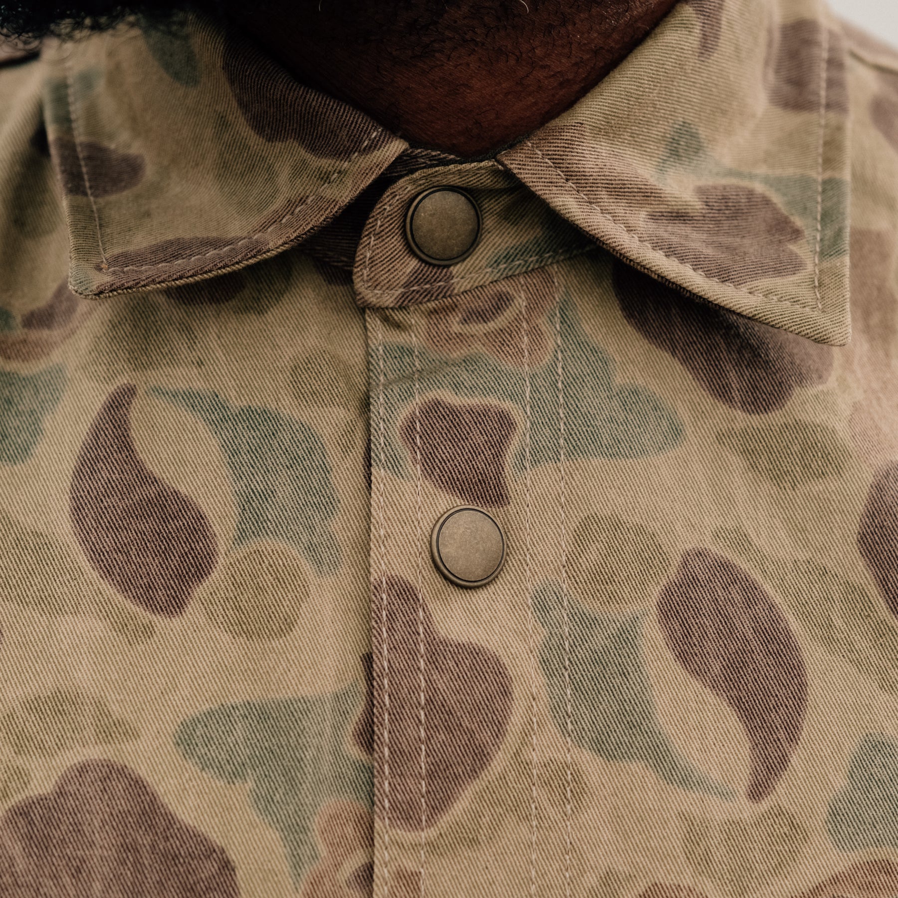 Rogue Territory Service Shirt Frog Camo Selvedge