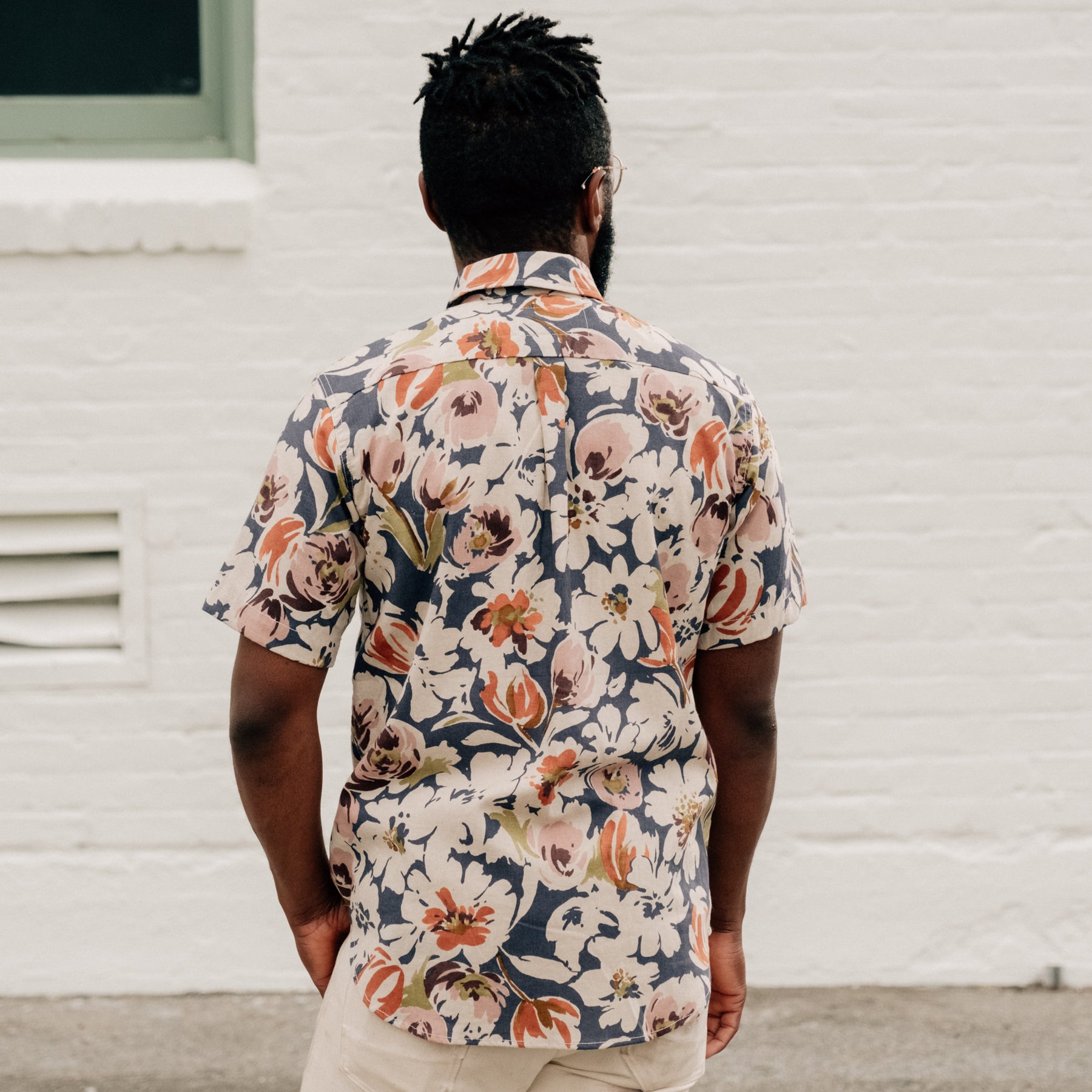 Rogue Territory Oxford Shirt Plum Floral Linen