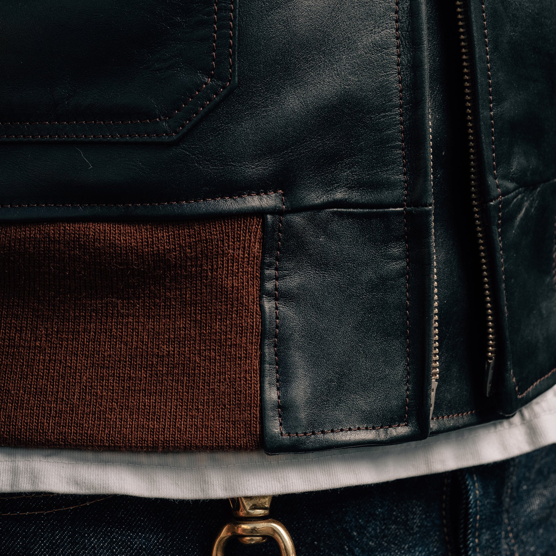 Double Helix x Snake Oil Provisions Virgil G-1 Flight Jacket Black Teacore PRE-ORDER DEPOSIT