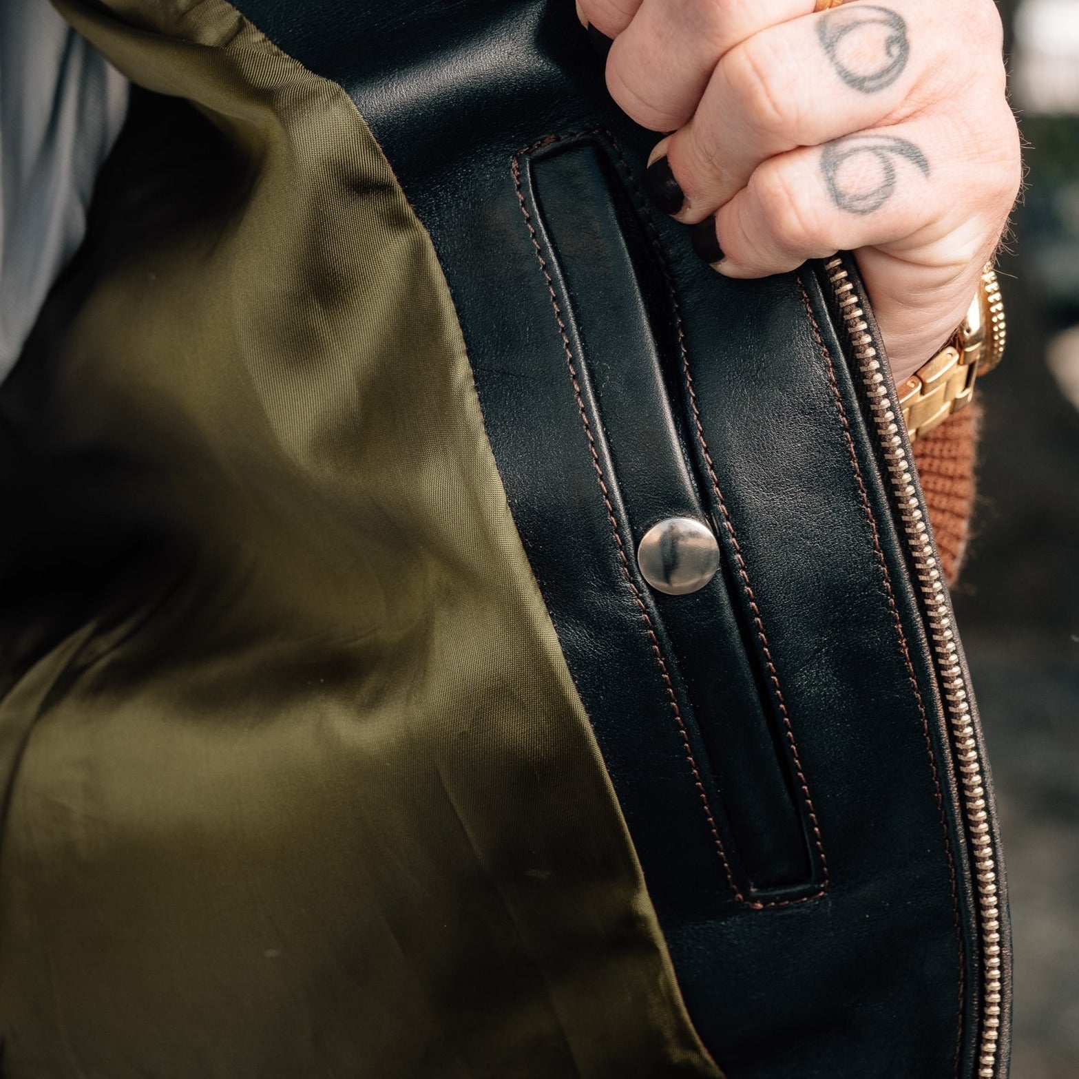 Double Helix x Snake Oil Provisions Virgil G-1 Flight Jacket Black Teacore PRE-ORDER DEPOSIT