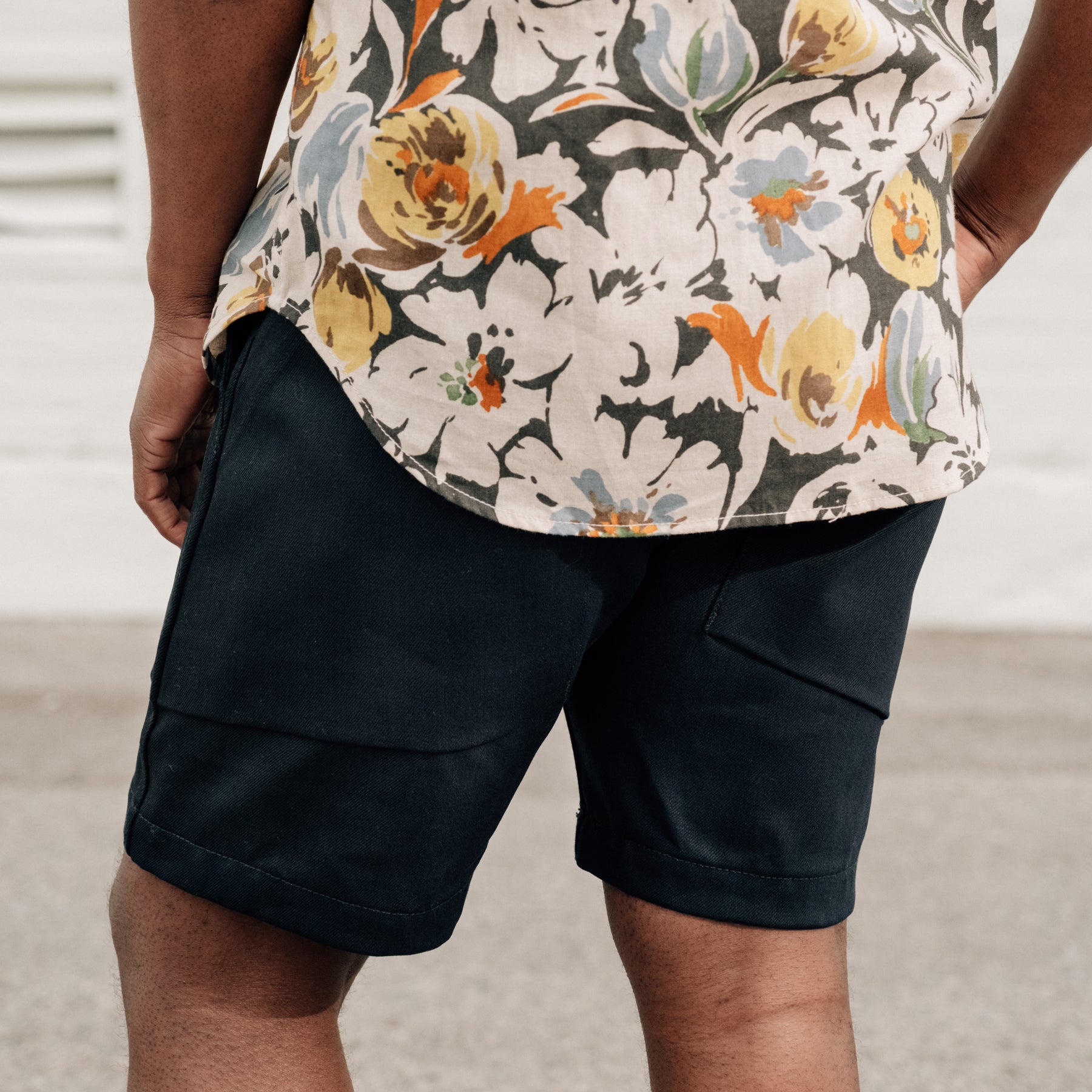 Rogue Territory Fatigue Shorts 12oz Indigo x Black Denim
