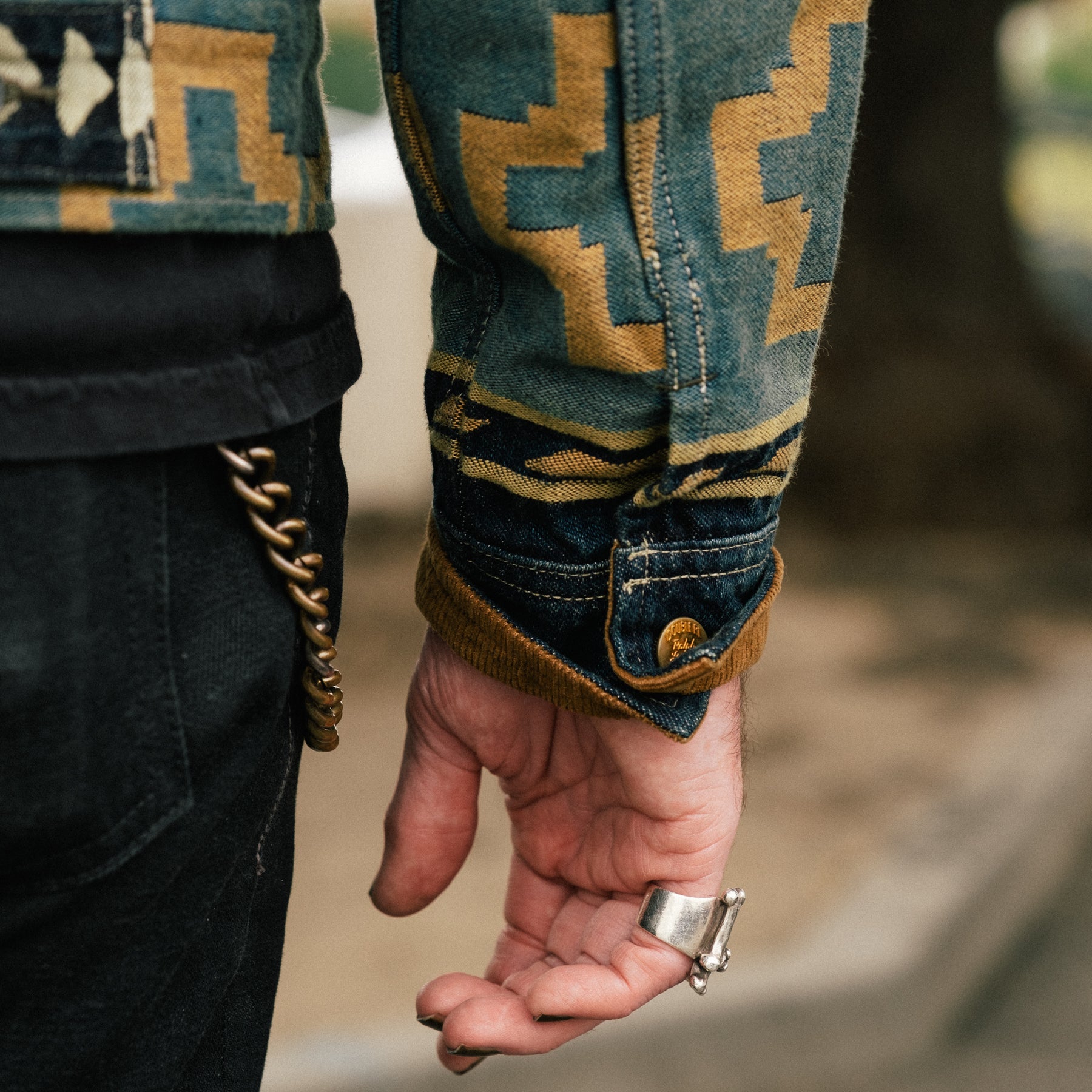 RRL Corduroy Trim Jacquard Jacket