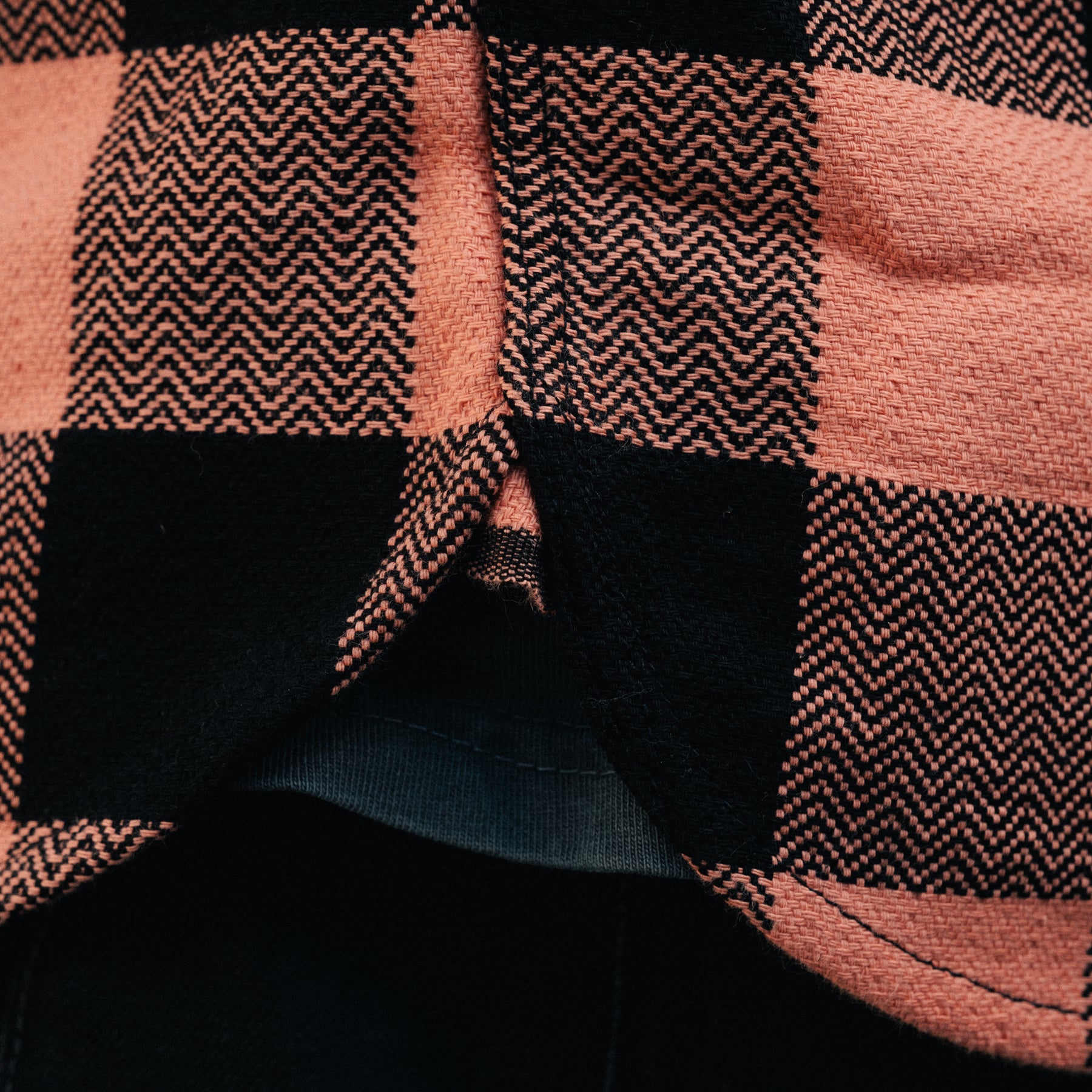 The Flat Head Block Check Western Shirt Pink/ Black (SOP Exclusive)