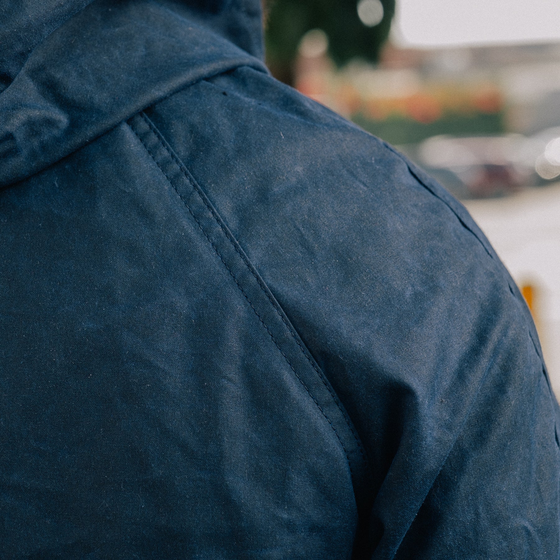 Rogue Territory Hooded Ridgeline Jacket Waxed Navy
