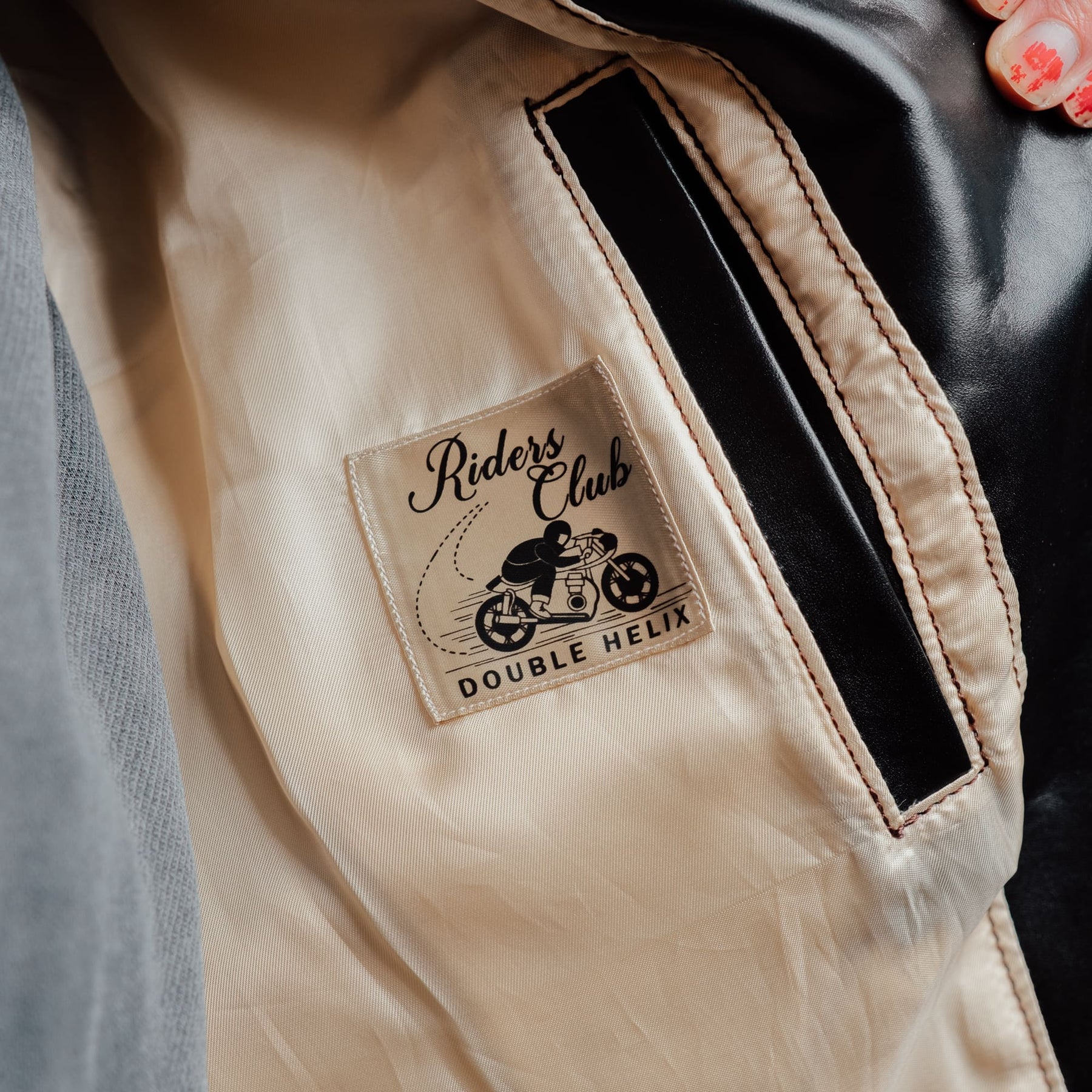 Double Helix x Snake Oil Provisions Deviant LAW Motorcycle Jacket Black