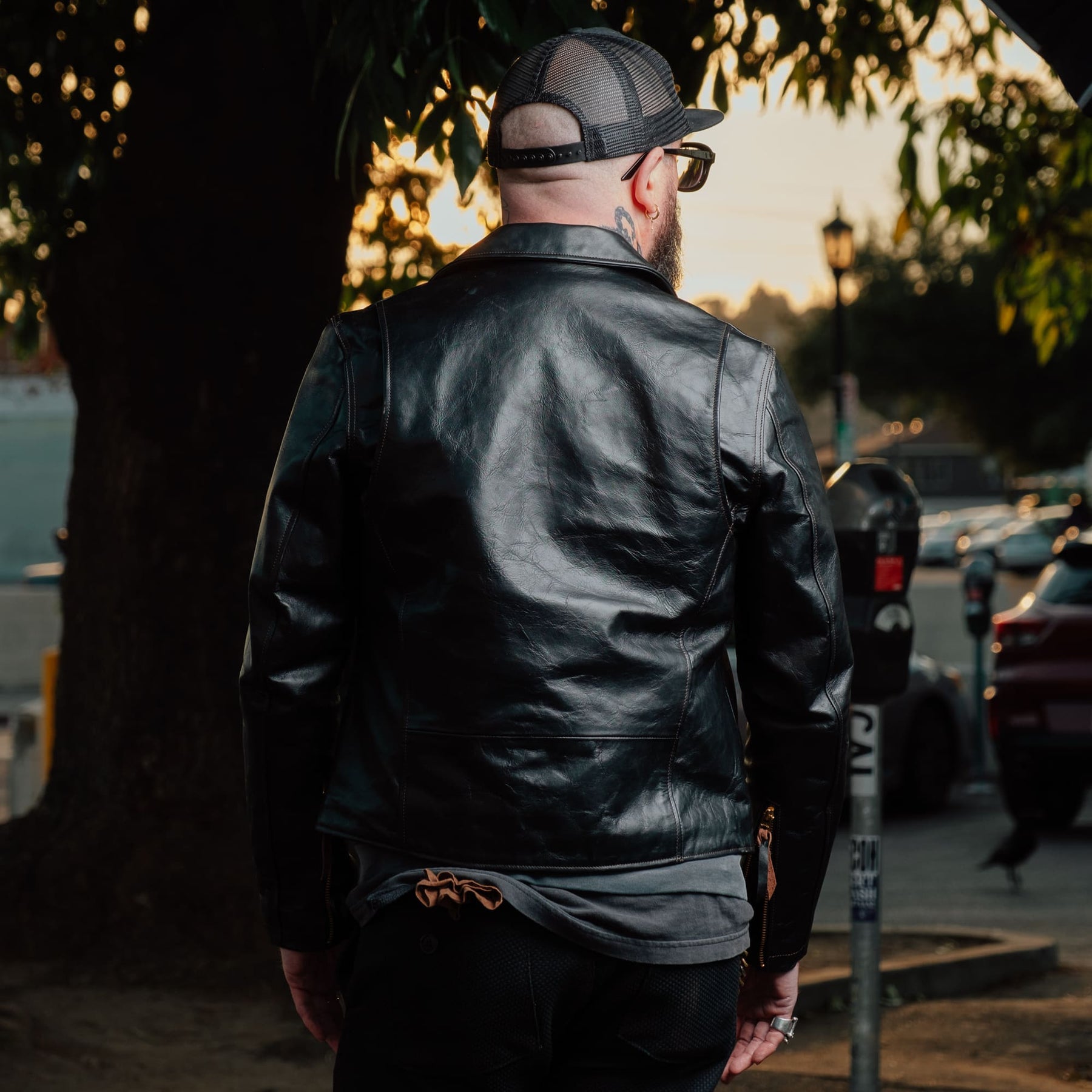 Double Helix x Snake Oil Provisions Deviant LAW Motorcycle Jacket Black