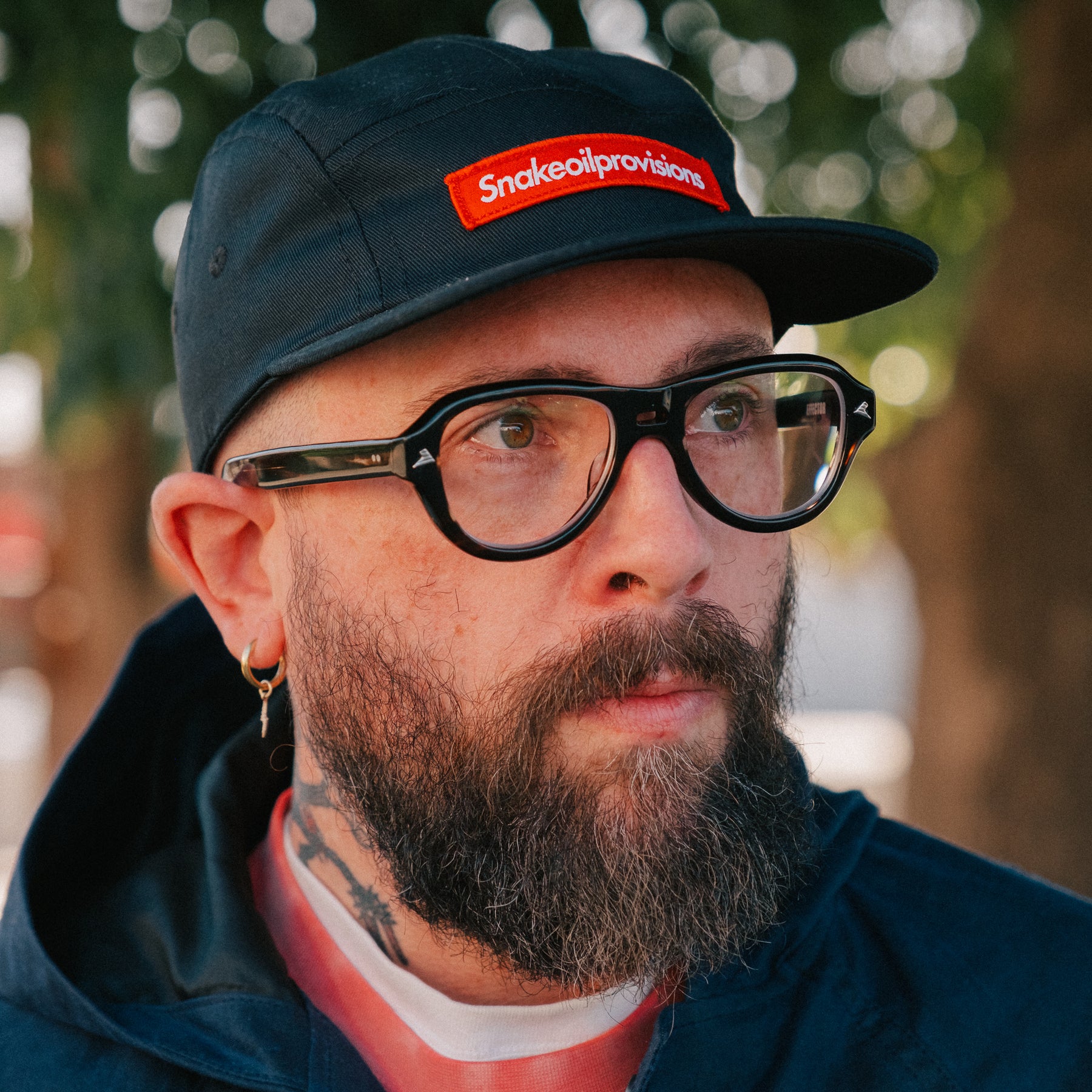 Snake Oil Provisions Barbara Kruger 5-Panel Hat Black FINAL SALE