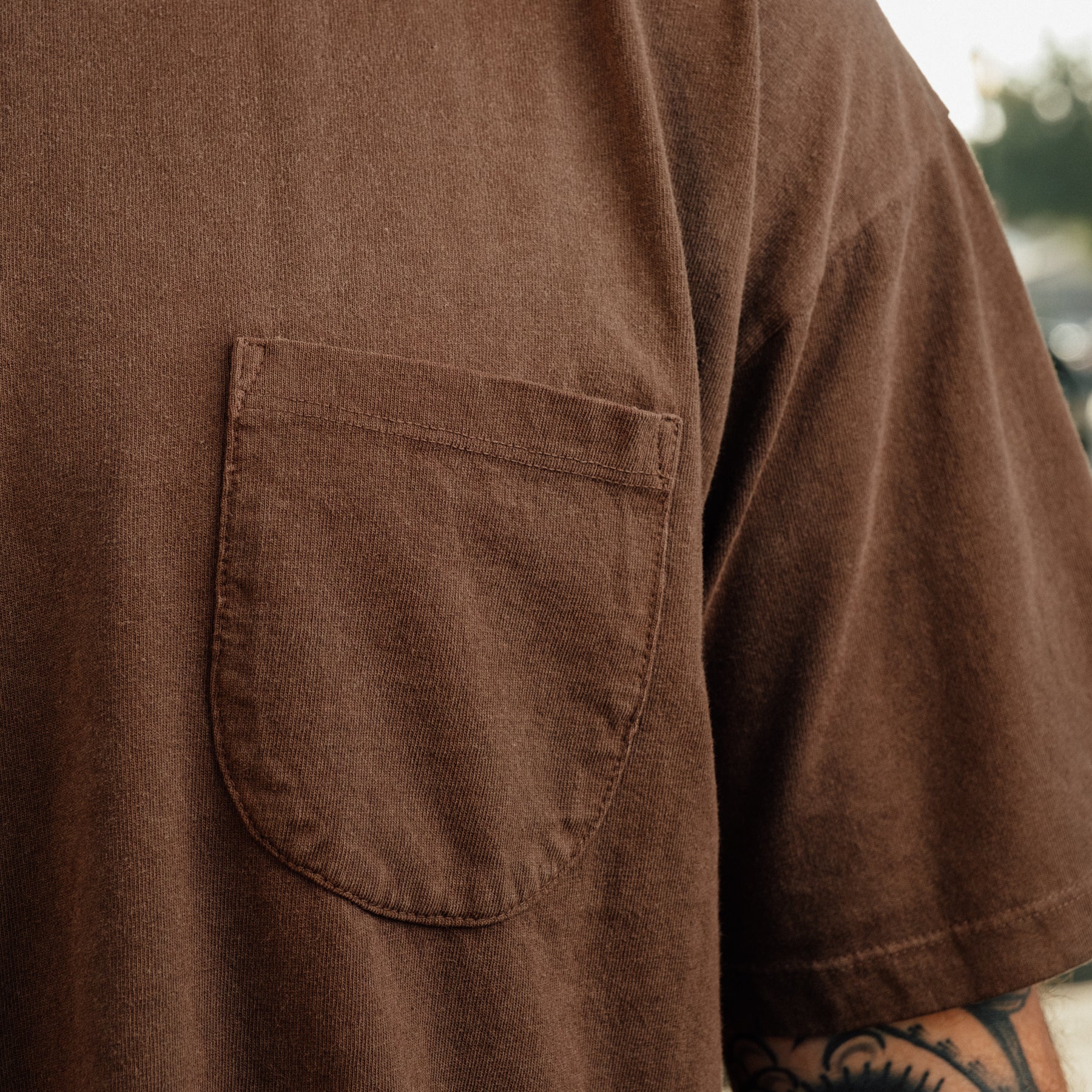 All-Time High Pocket Tee Umber