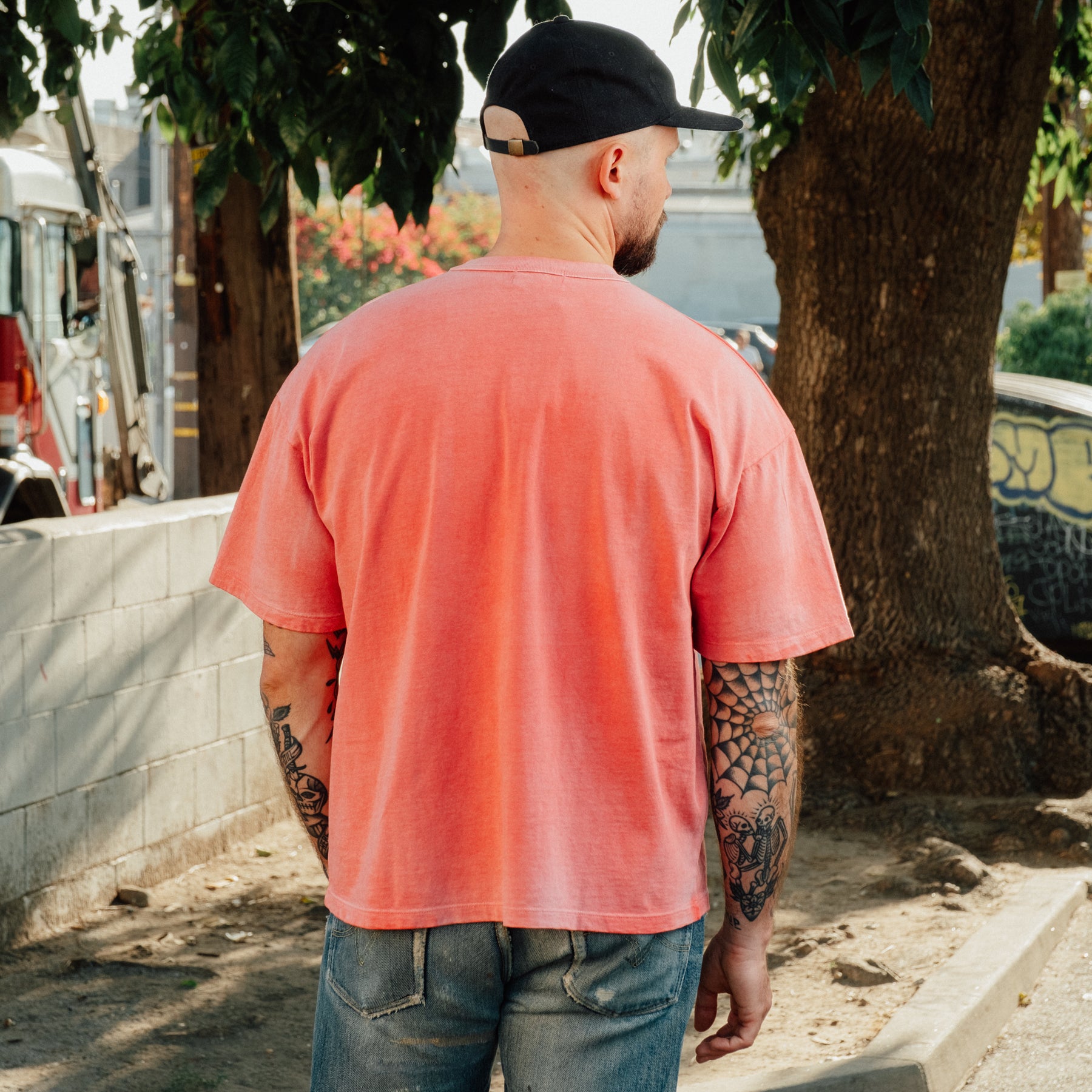 All-Time High Pocket Tee Sun Fade Red