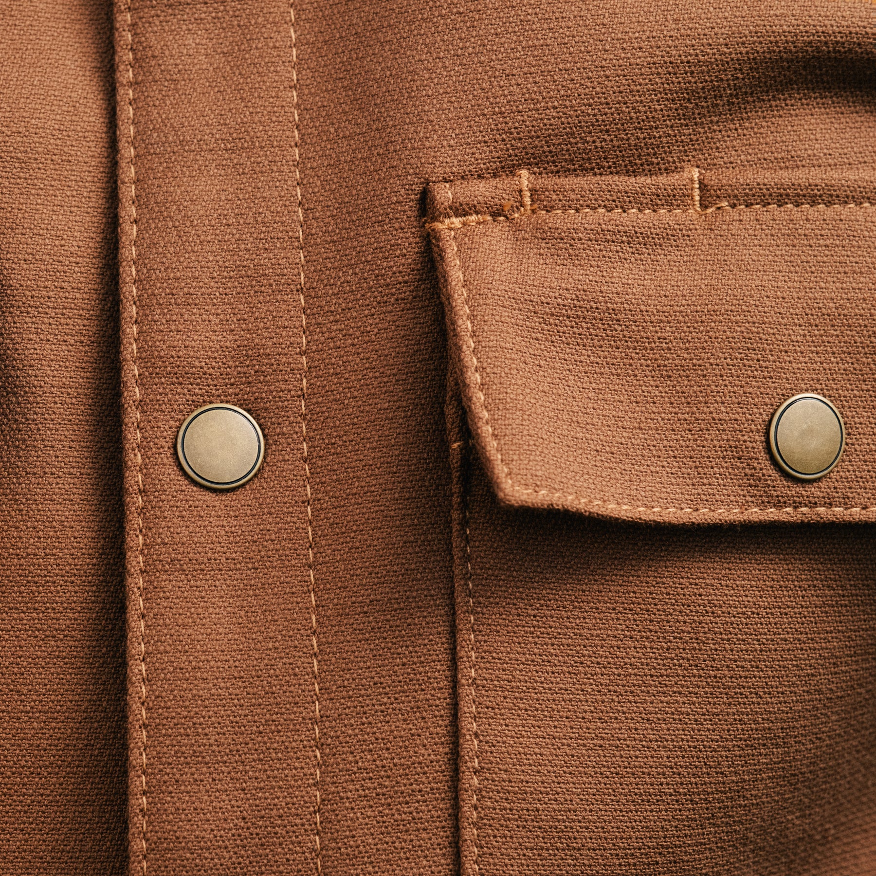 Rogue Territory Oxford Overshirt Brushed Brown