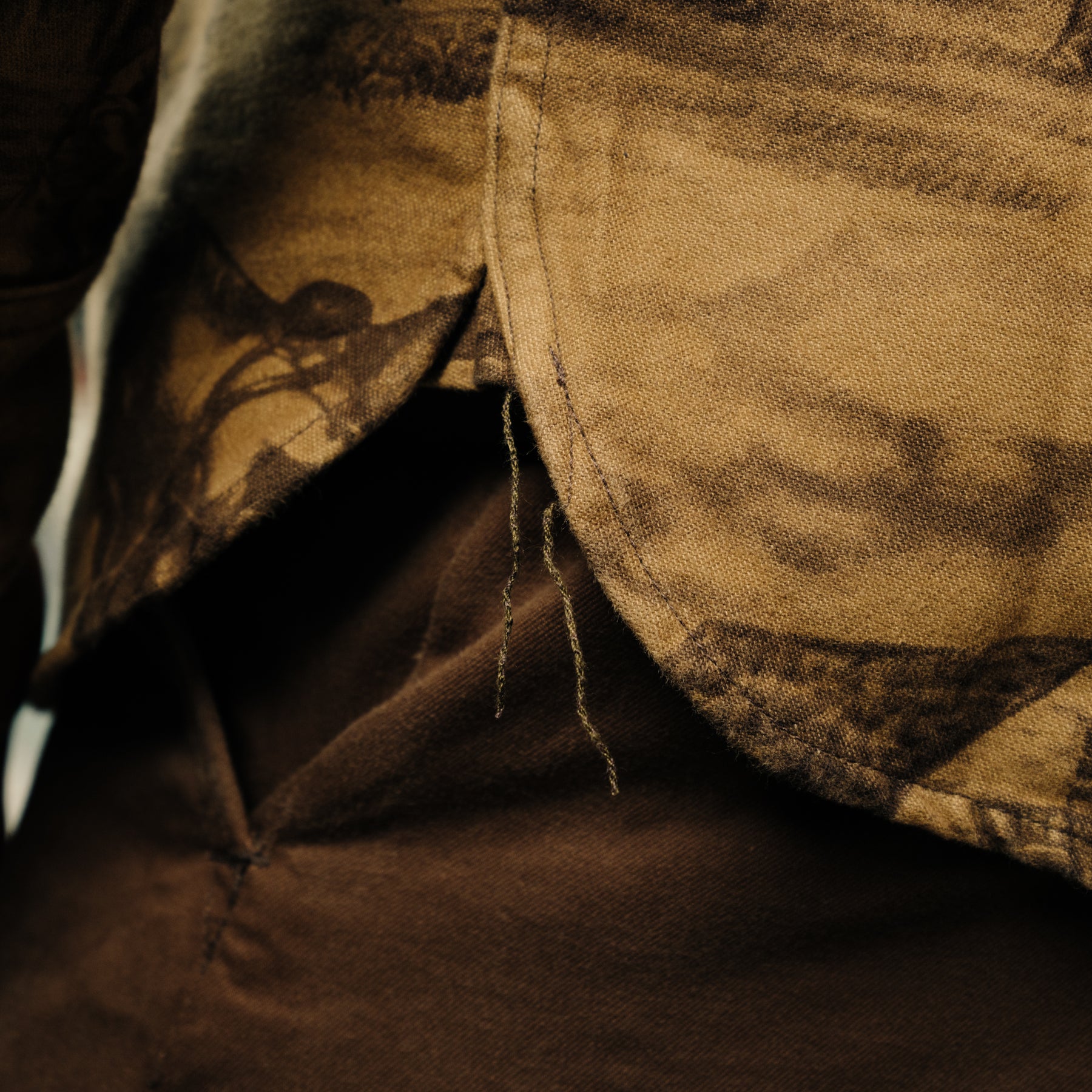 RRL Moleskin Printed Stables Sport Shirt Brown