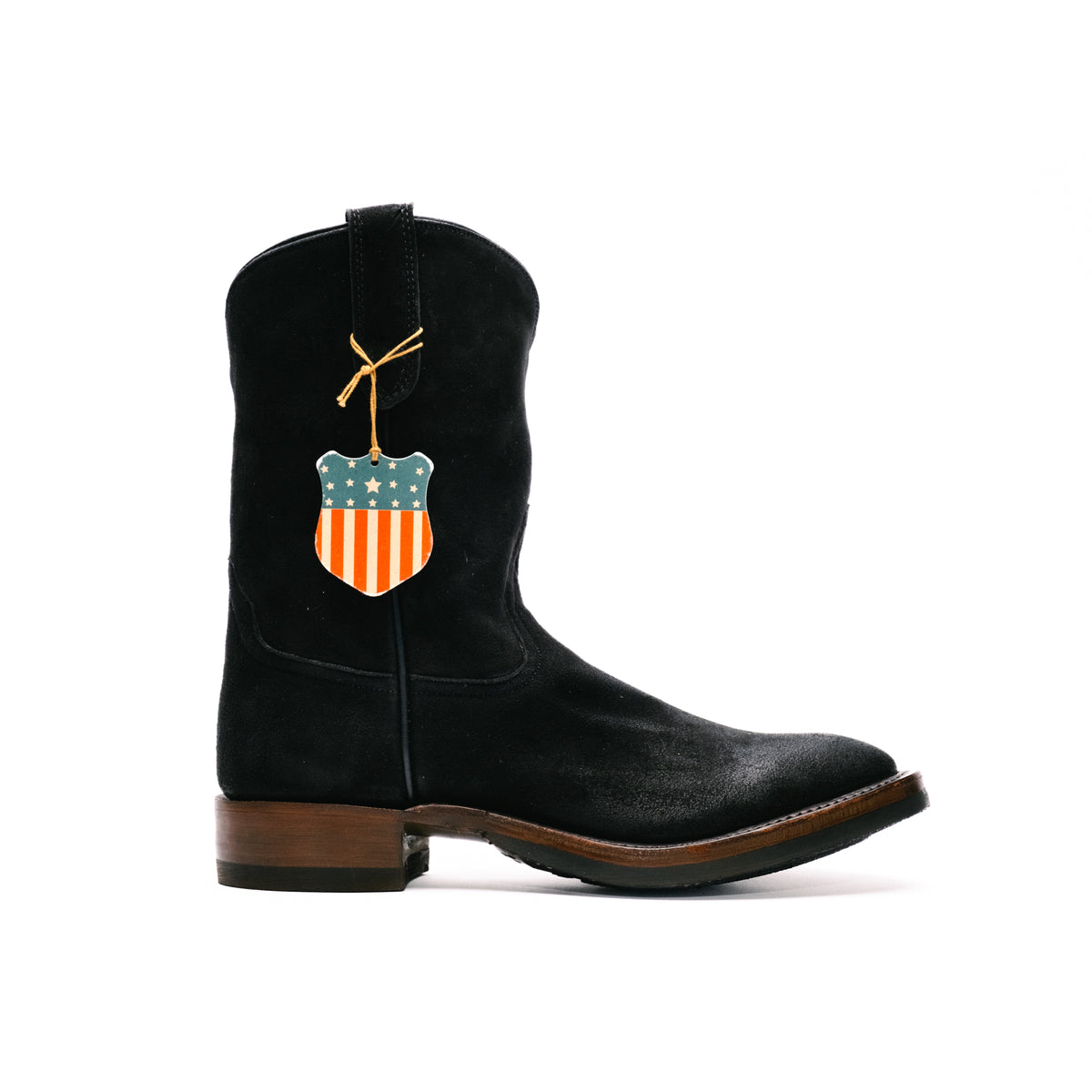 RRL x SOP Walker Boot Black Roughout FINAL SALE