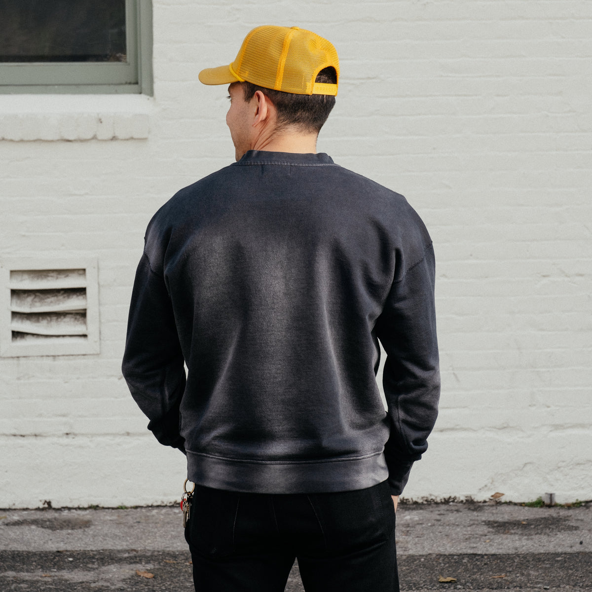All-Time High Flocked Eagle Crewneck Ash FINAL SALE