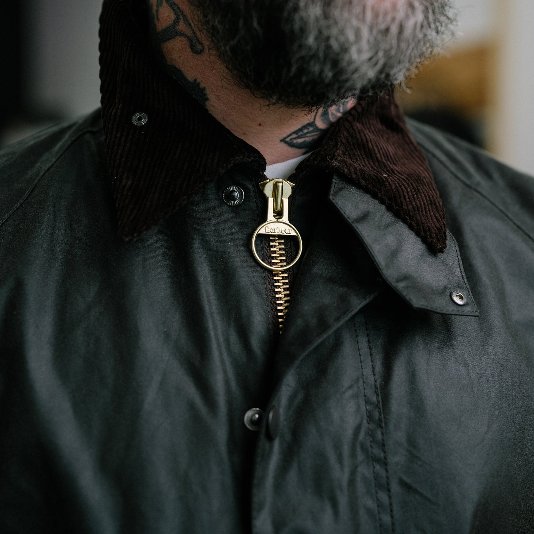 Barbour OS Transport Wax Jacket Sage