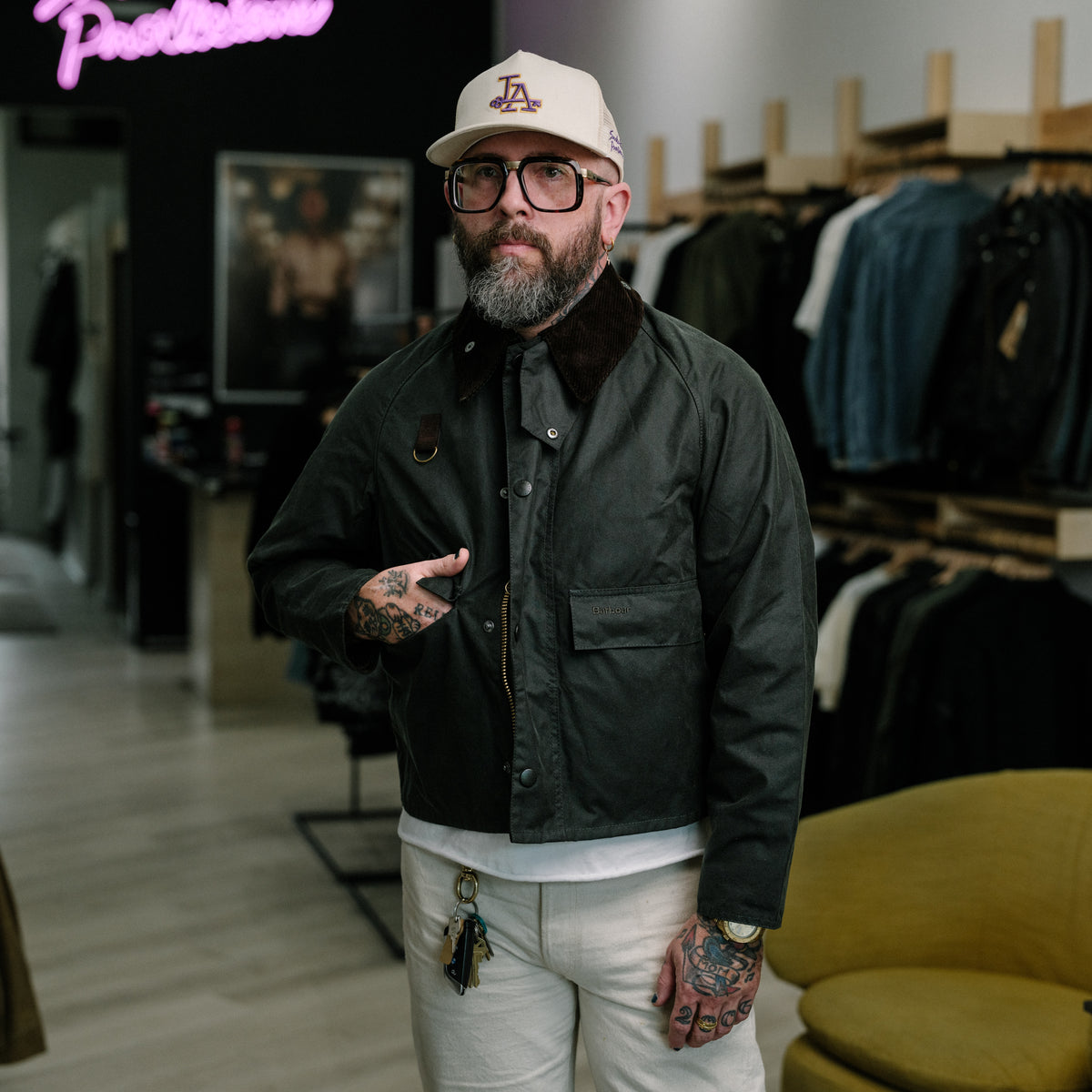 Barbour Spey Wax Jacket Sage