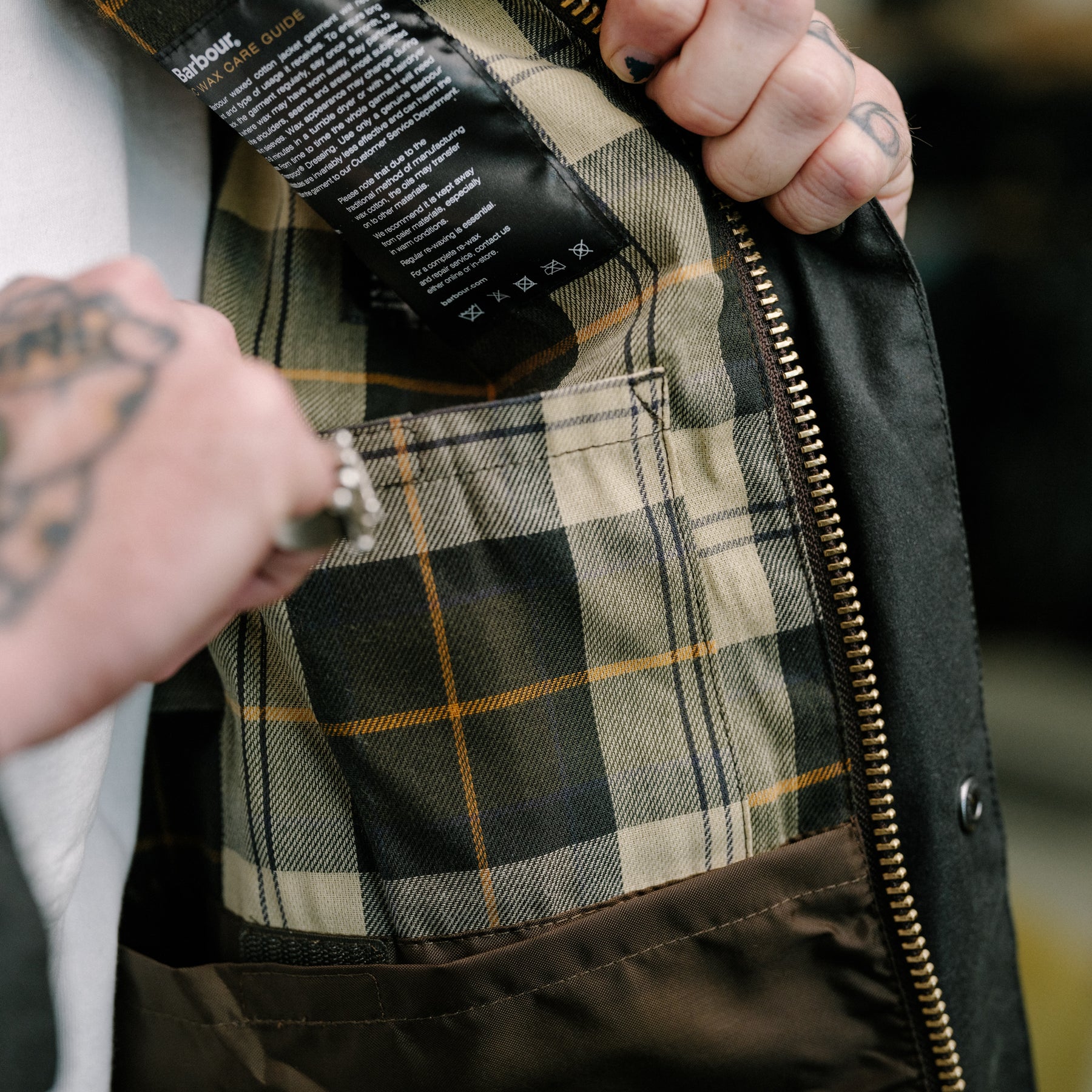 Barbour Spey Wax Jacket Sage