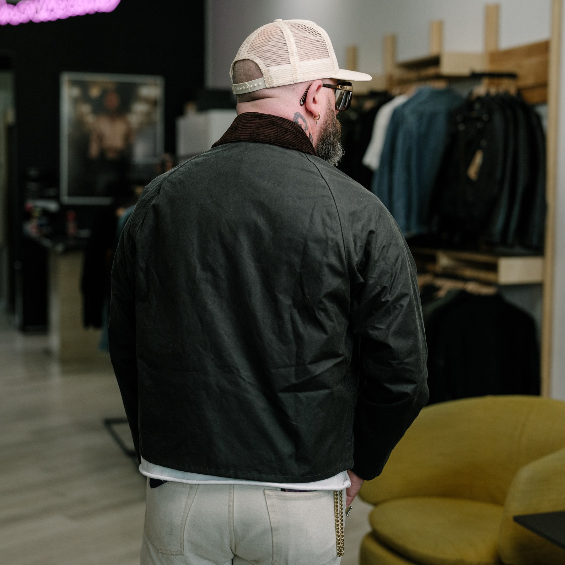 Barbour Spey Wax Jacket Sage