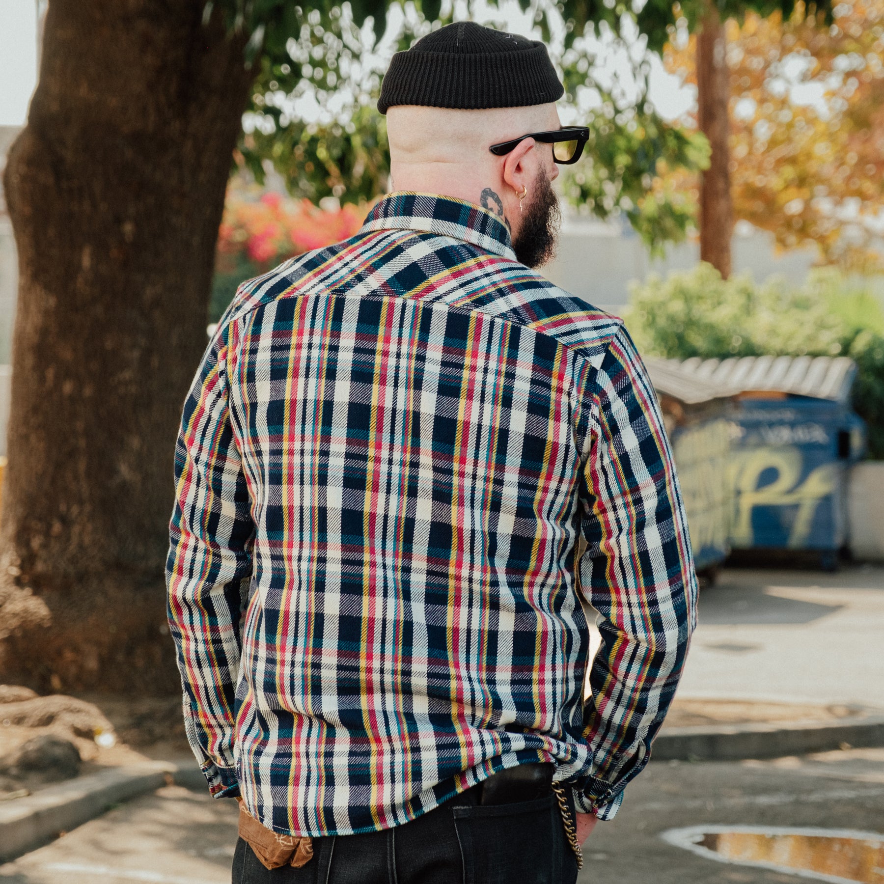 UES Heavy Flannel Shirt Navy