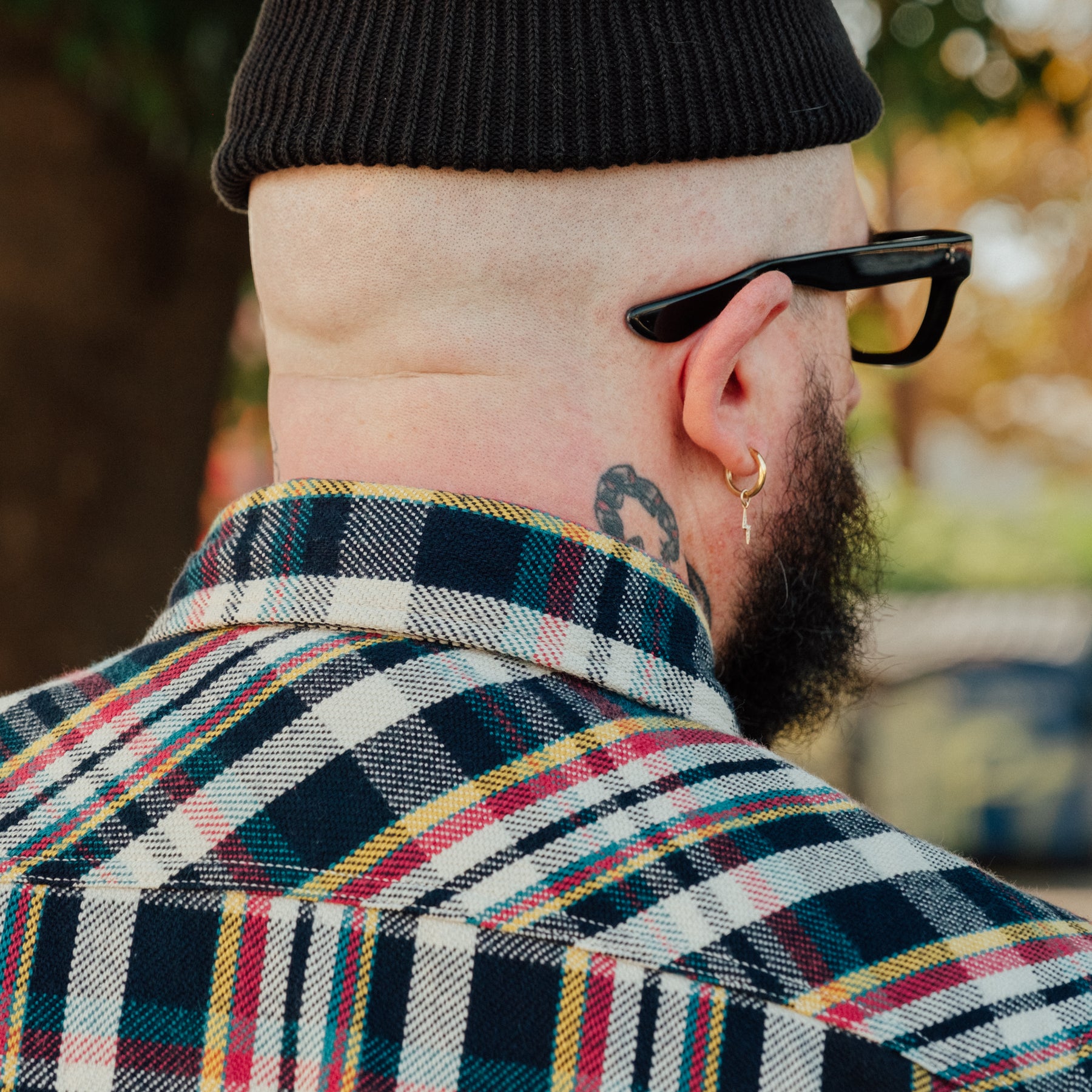 UES Heavy Flannel Shirt Navy