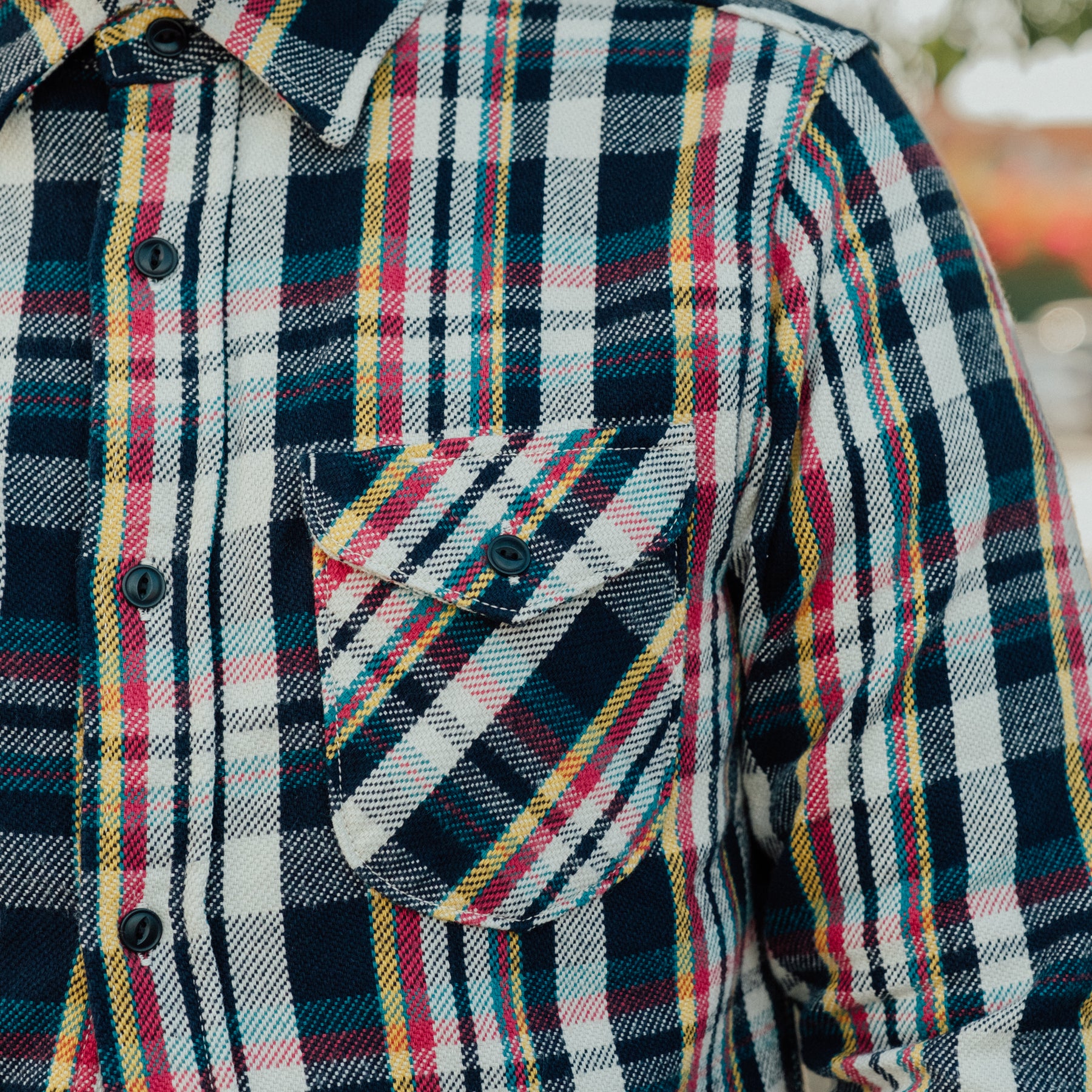UES Heavy Flannel Shirt Navy