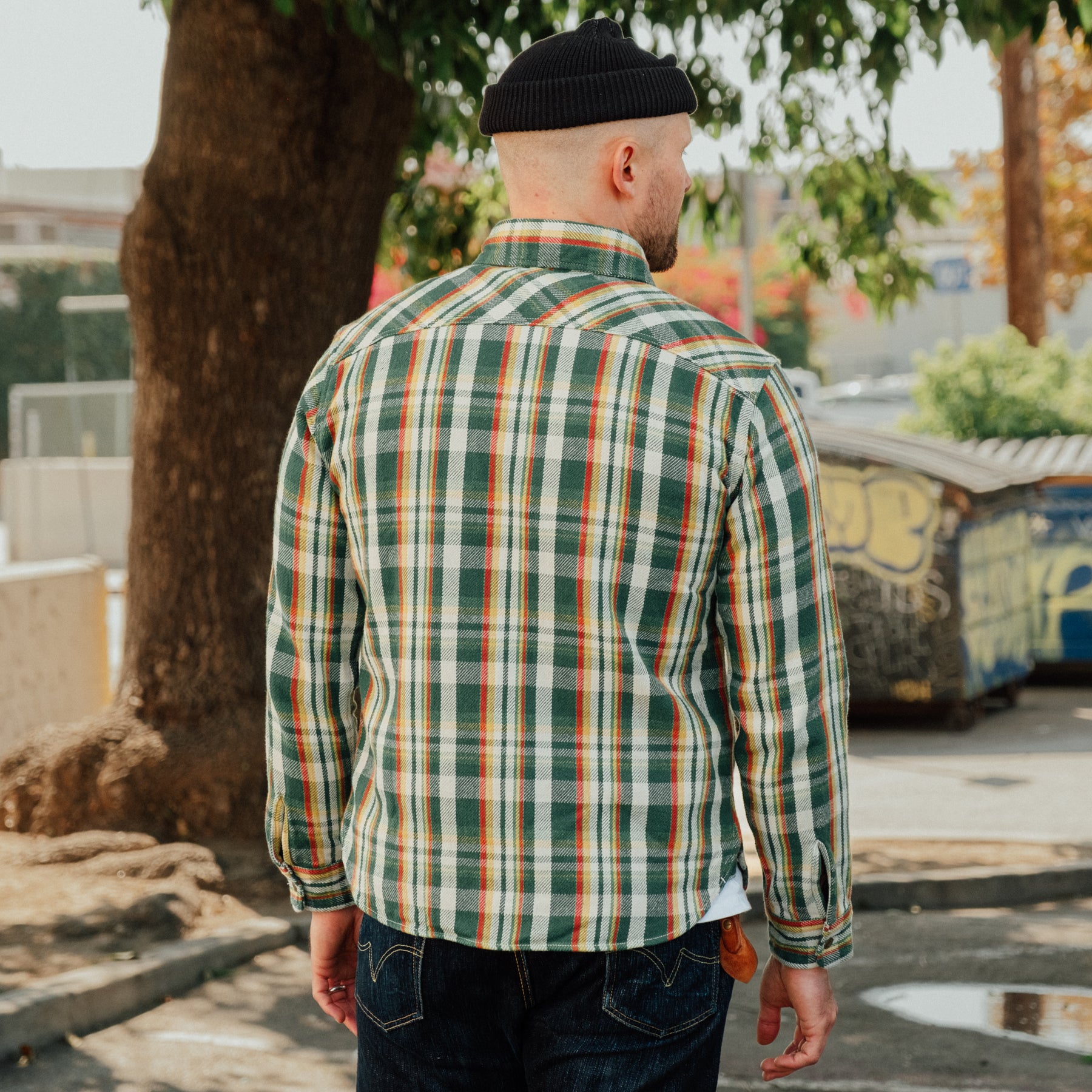 UES Heavy Flannel Shirt Green