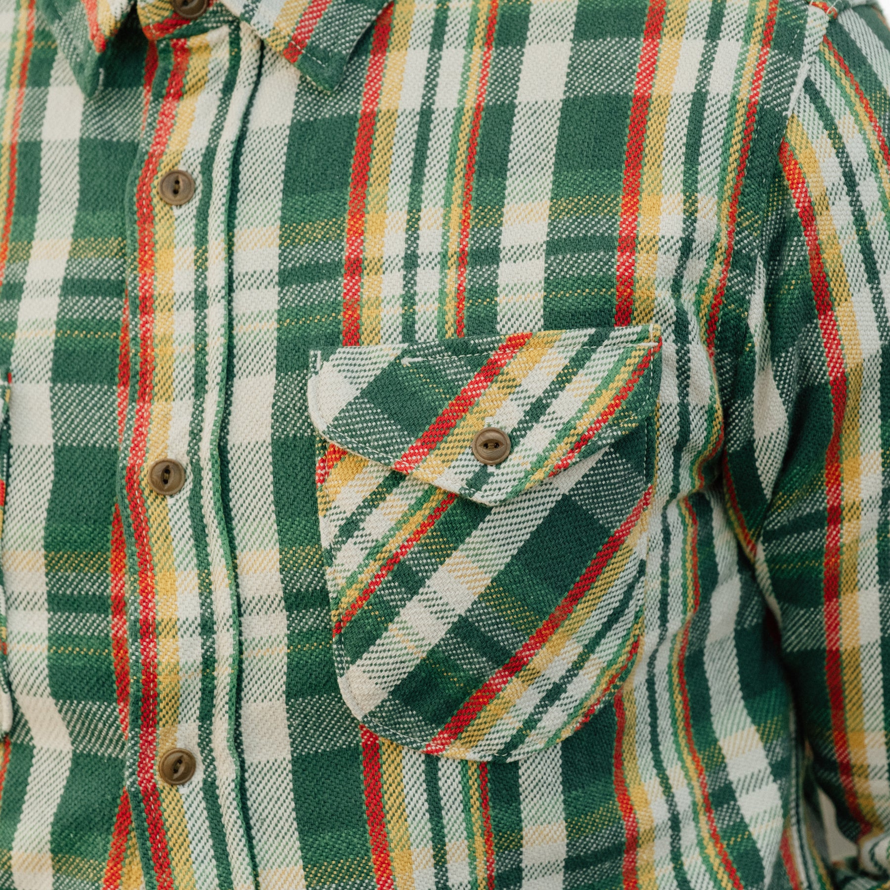 UES Heavy Flannel Shirt Green