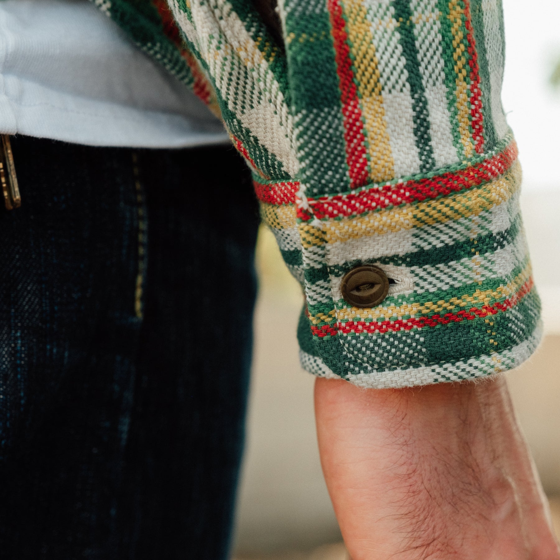 UES Heavy Flannel Shirt Green