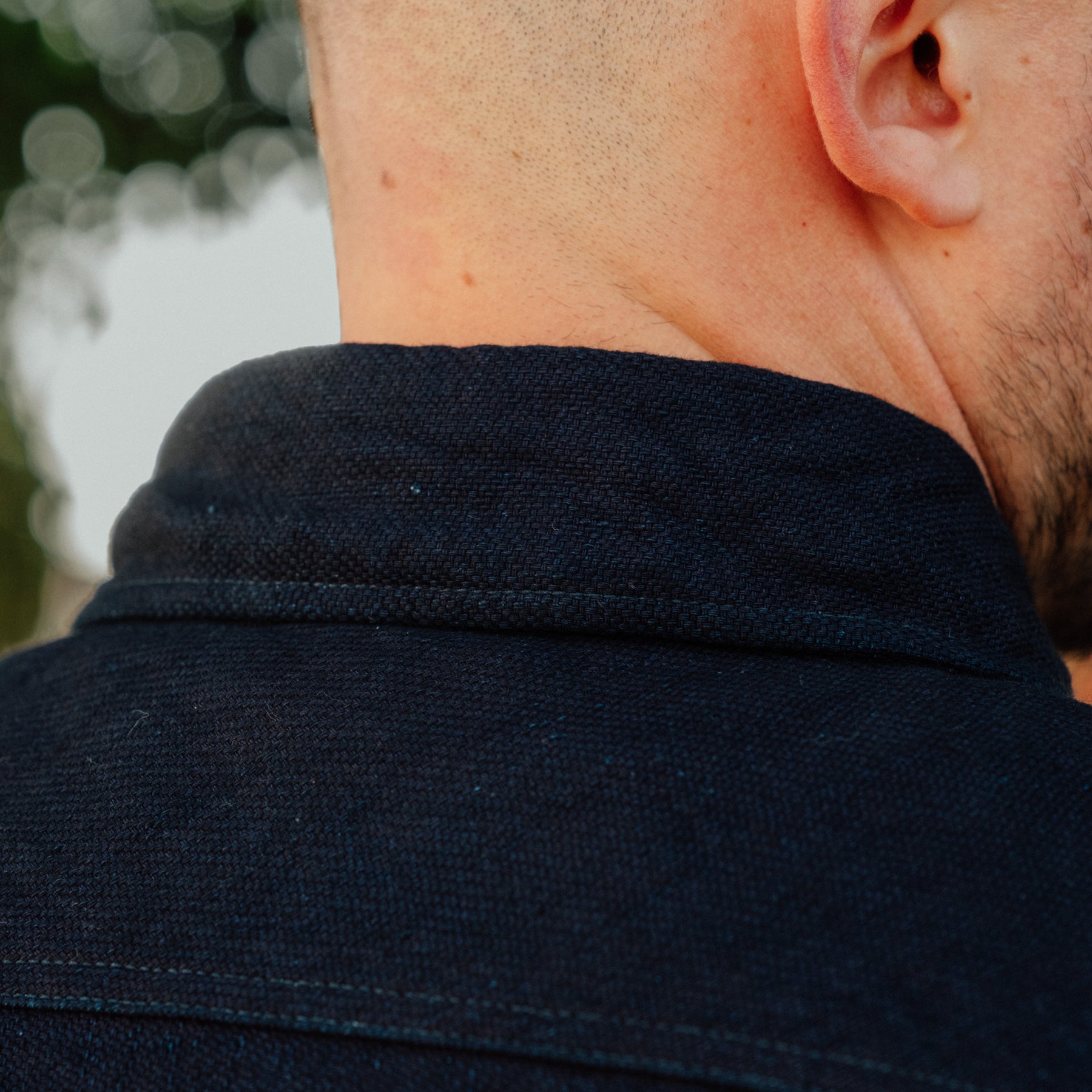 UES Heavy Flannel Work Shirt Indigo