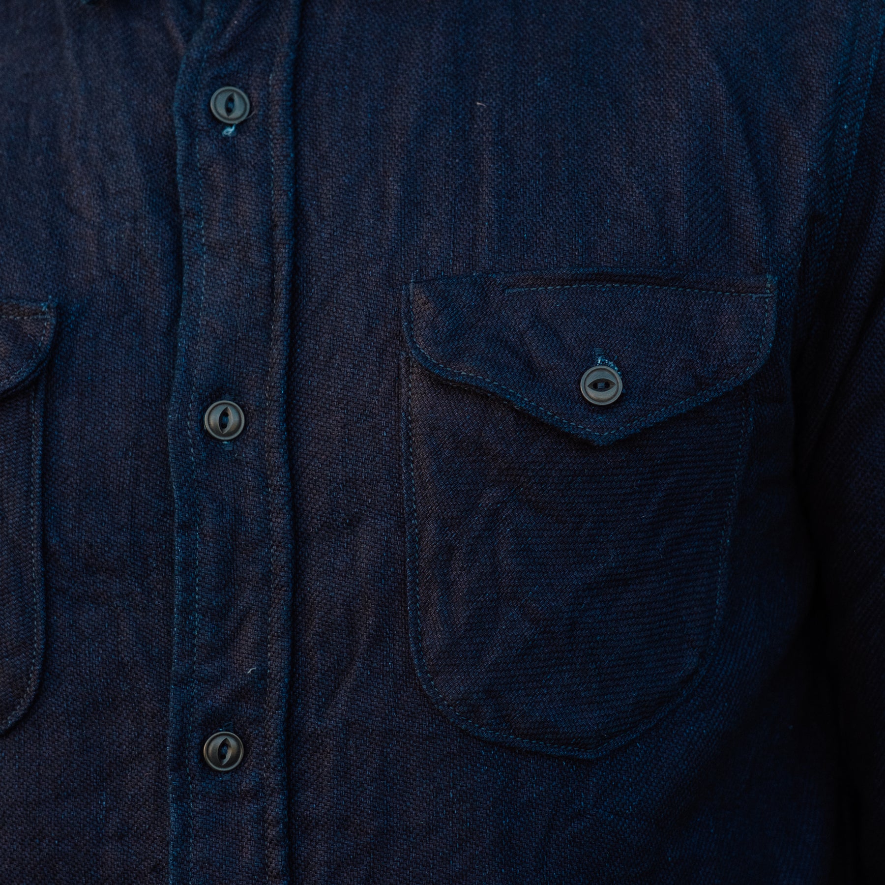 UES Heavy Flannel Work Shirt Indigo