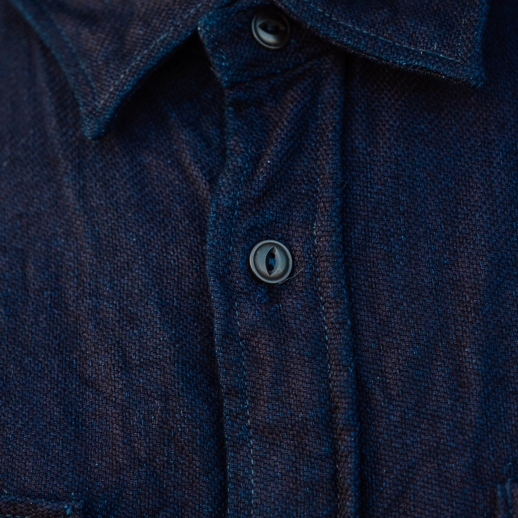 UES Heavy Flannel Work Shirt Indigo