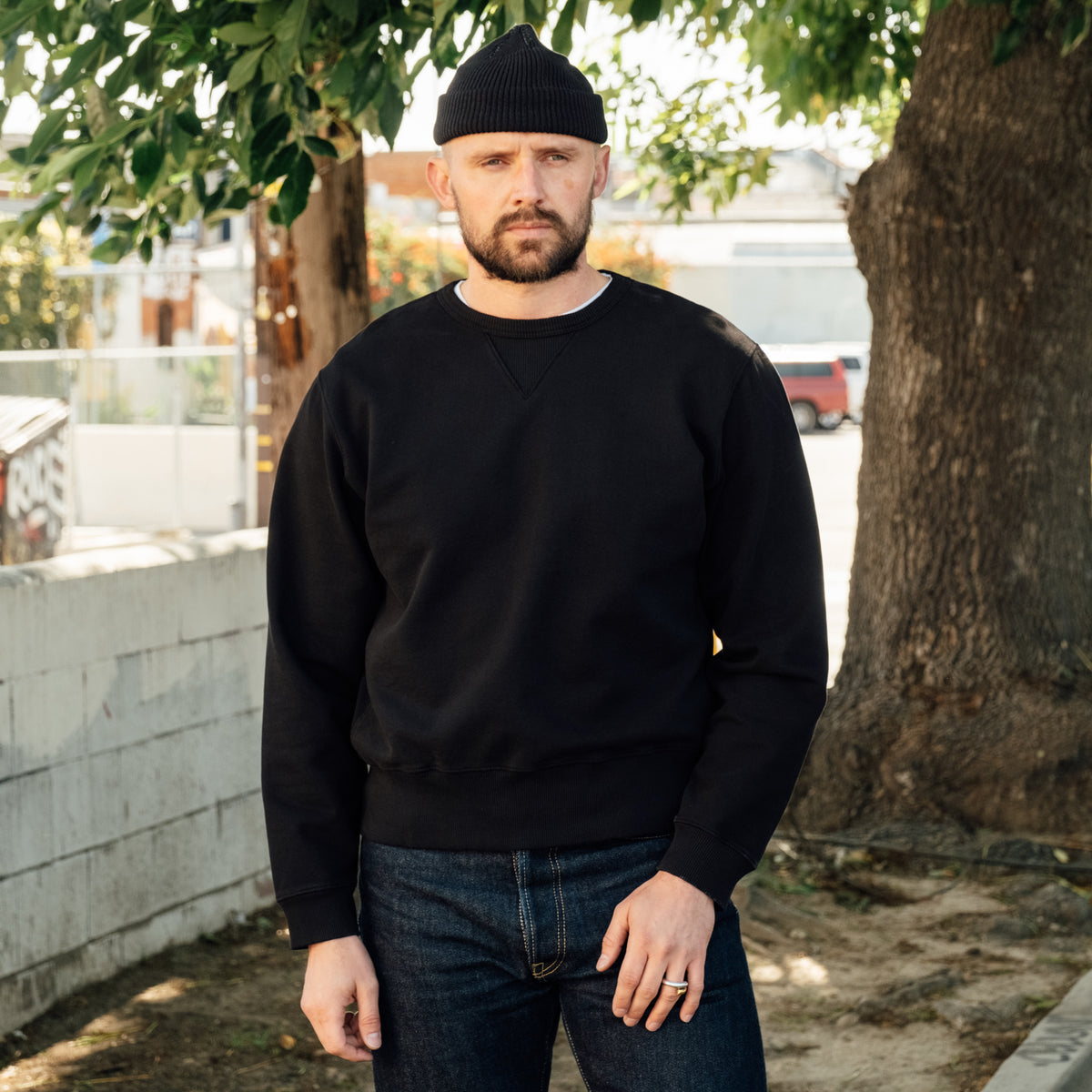 Snake Oil Provisions French Terry Loopback Crewneck Midnight