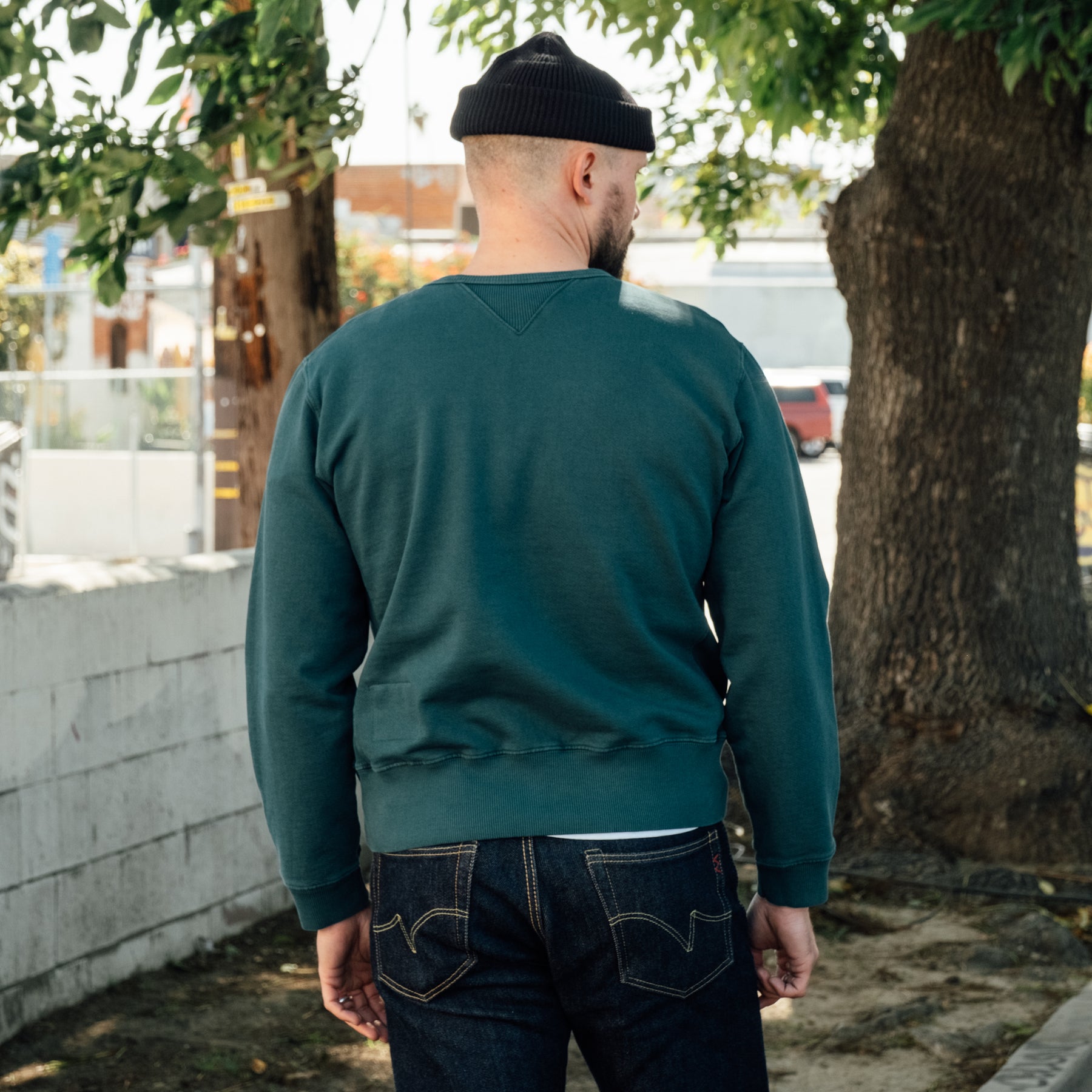 Snake Oil Provisions French Terry Loopback Crewneck Emerald