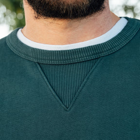 Snake Oil Provisions French Terry Loopback Crewneck Emerald