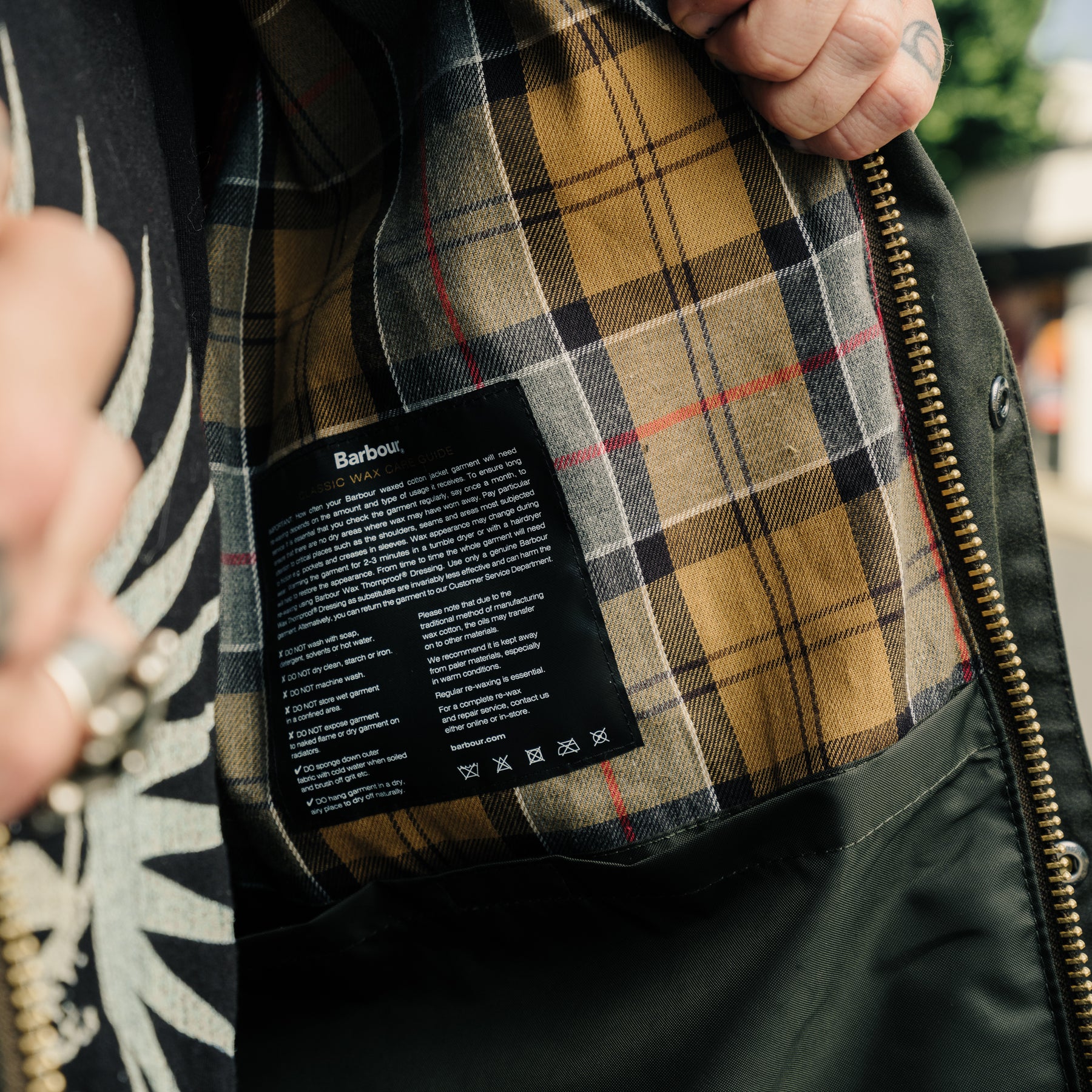 Barbour Patchwork Transport Wax Jacket Sage