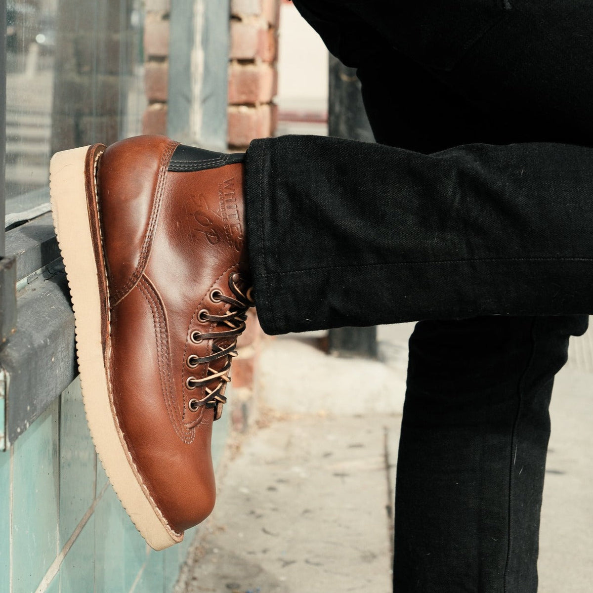 White's Boots x Snake Oil Provisions Big Shooter Boot British Tan Chromexcel