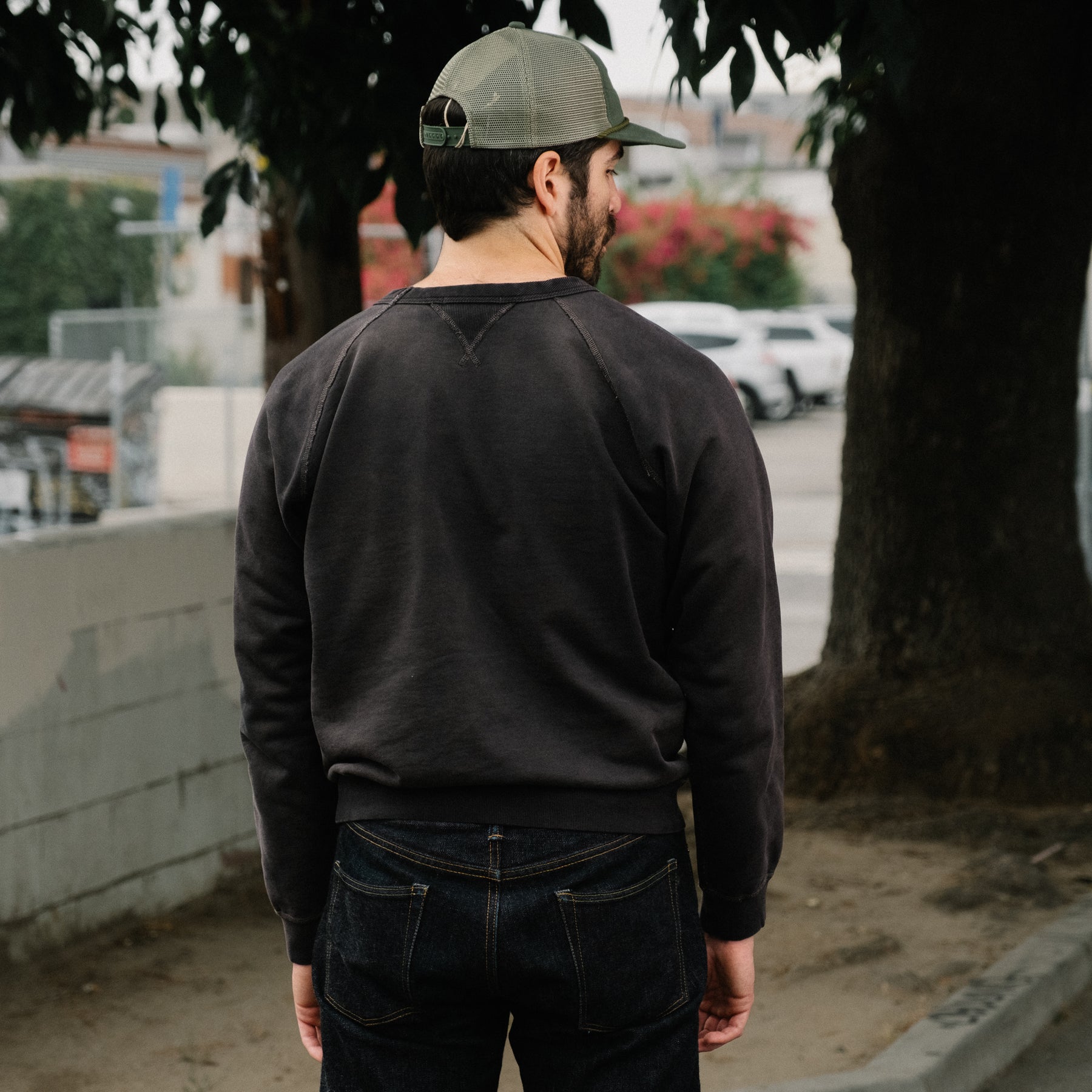 French Terry Crewneck Black Indigo