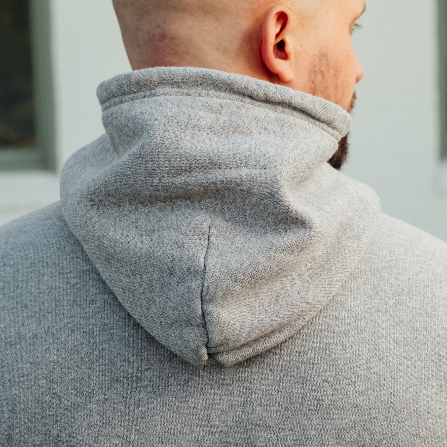 The Flat Head Sweatshirt Hoodie Brushed Lining Gray FINAL SALE