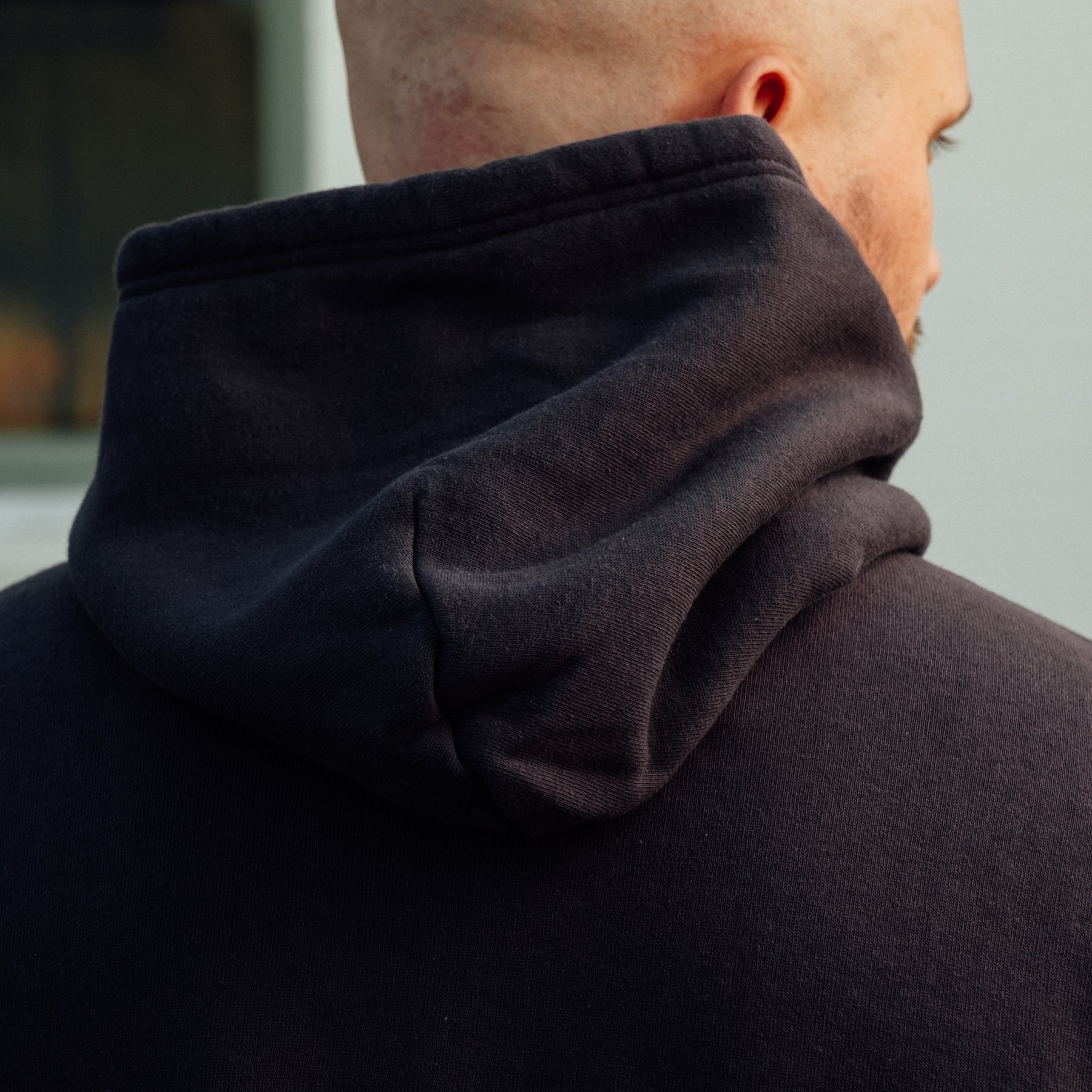 The Flat Head Sweatshirt Hoodie Brushed Lining Light Black FINAL SALE