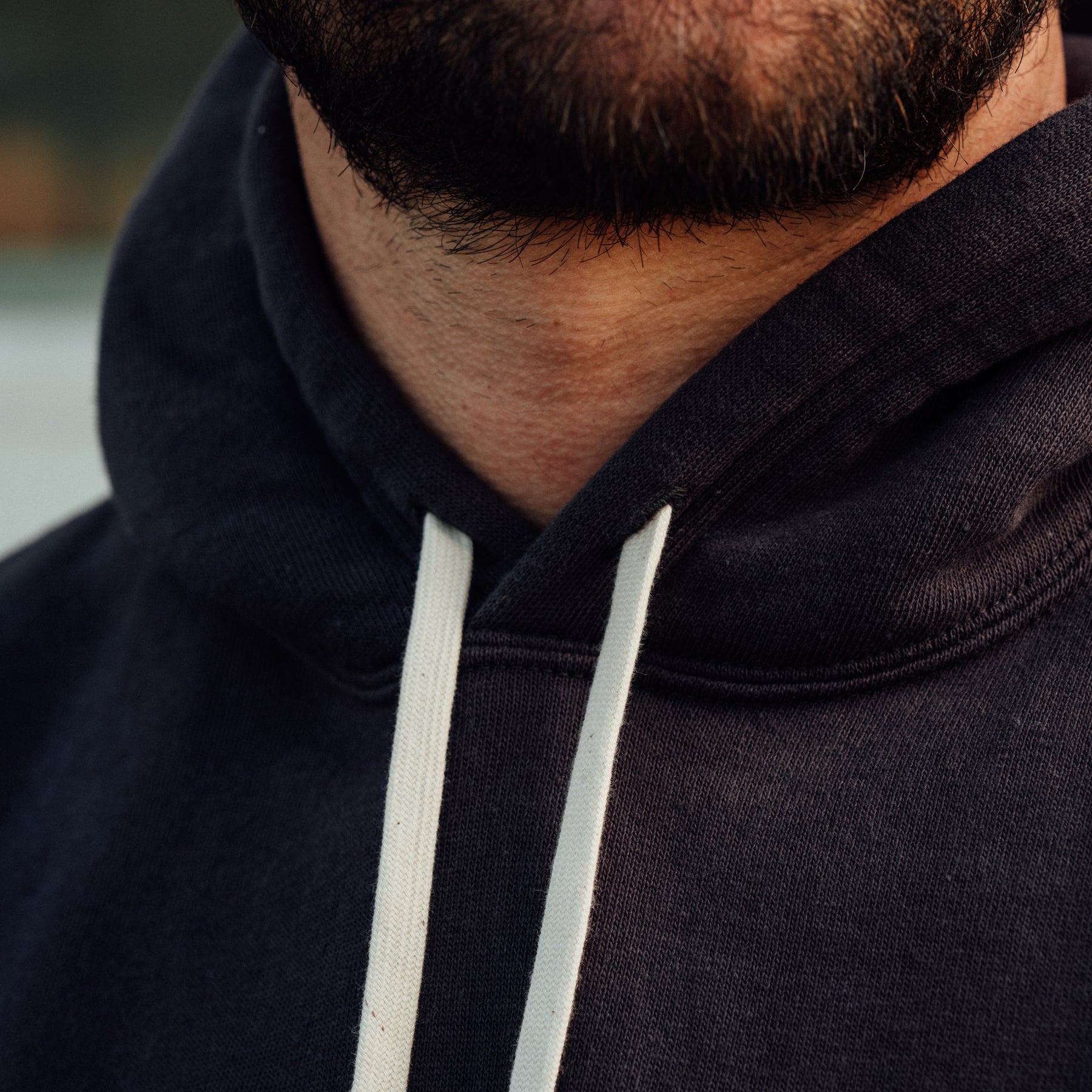 The Flat Head Sweatshirt Hoodie Brushed Lining Light Black FINAL SALE
