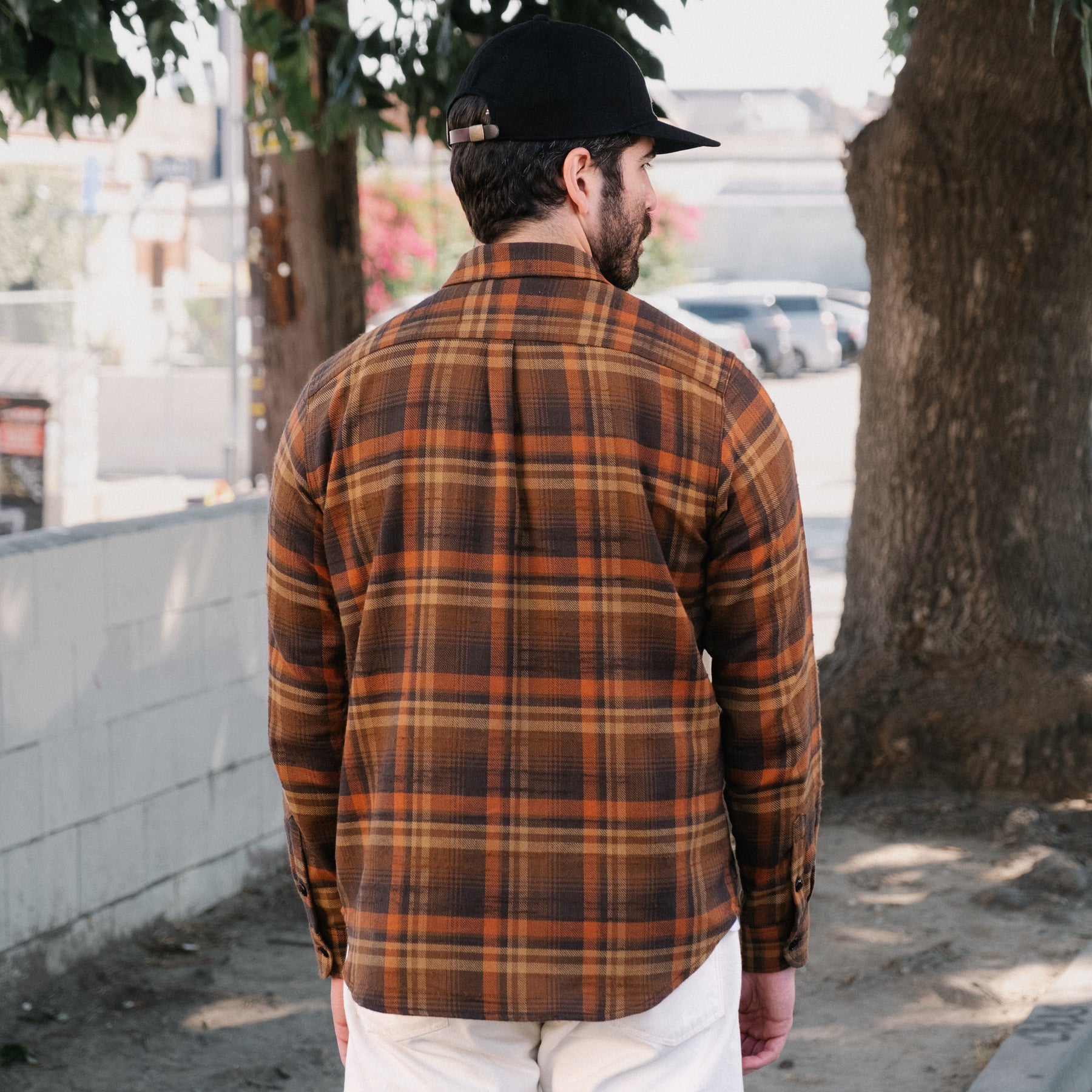 Rogue Territory Oxford Shirt Copper Plaid