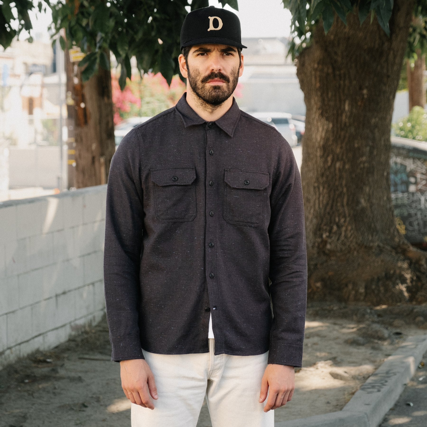 Rogue Territory Field Shirt Grey Rainbow Nep