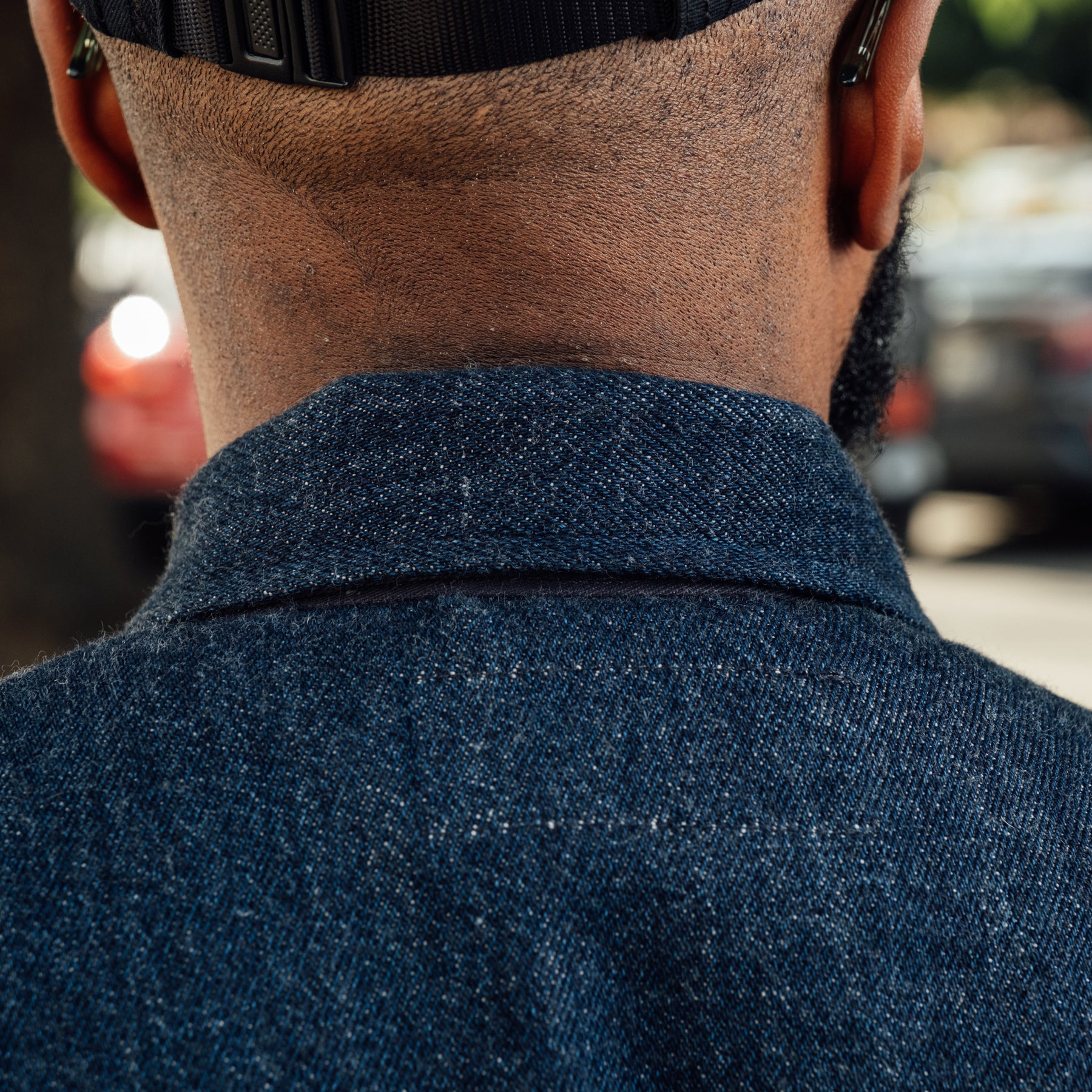 Rogue Territory Field Jacket Indigo Knit Denim