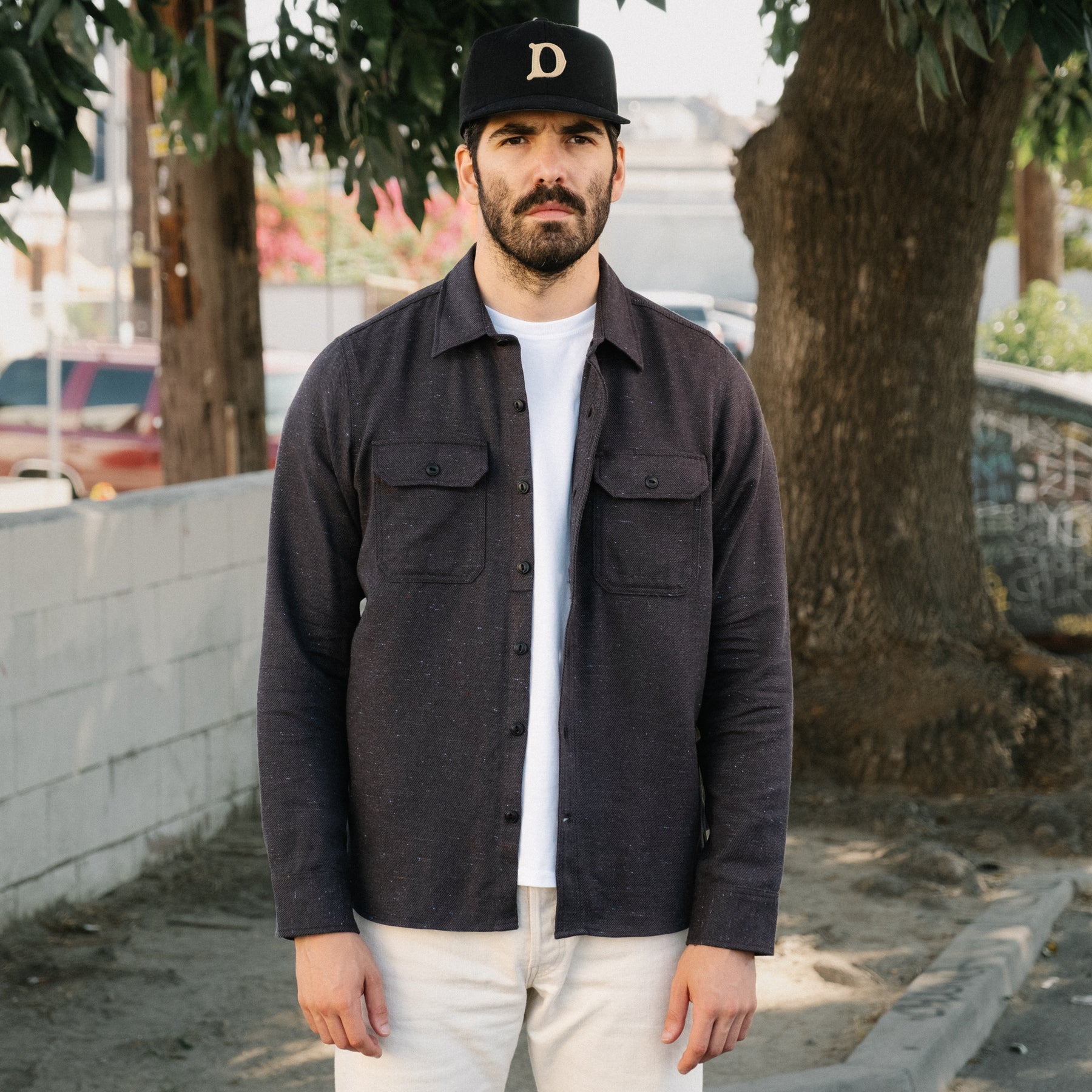 Rogue Territory Field Shirt Grey Rainbow Nep