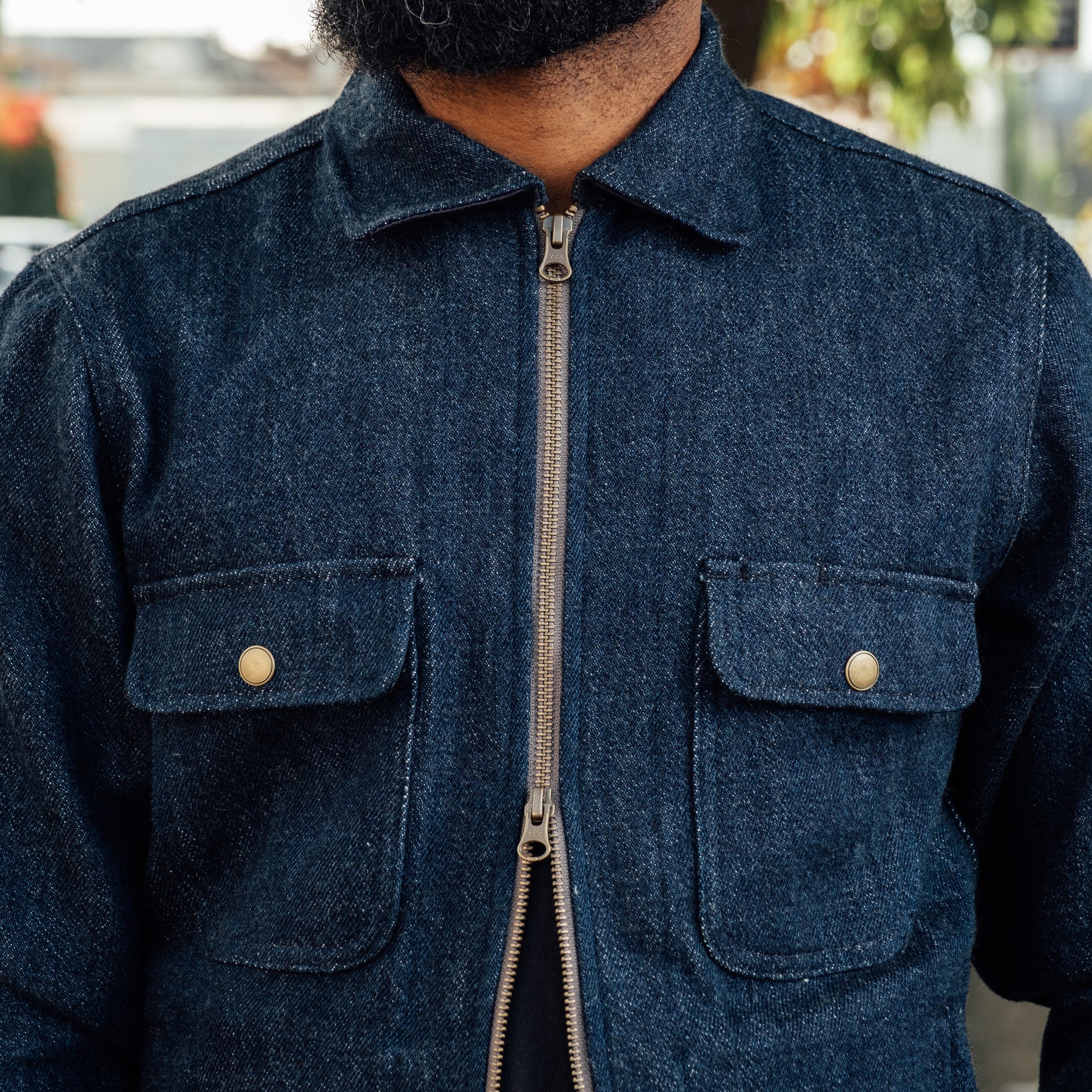 Rogue Territory Field Jacket Indigo Knit Denim