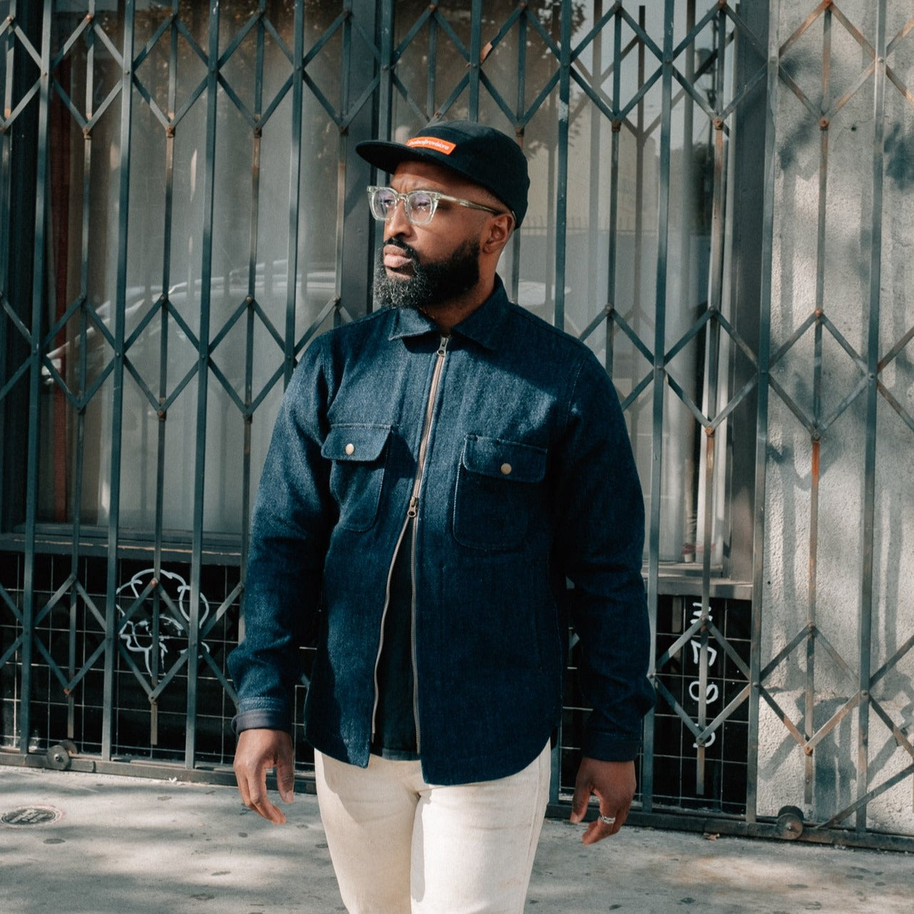 Rogue Territory Field Jacket Indigo Knit Denim