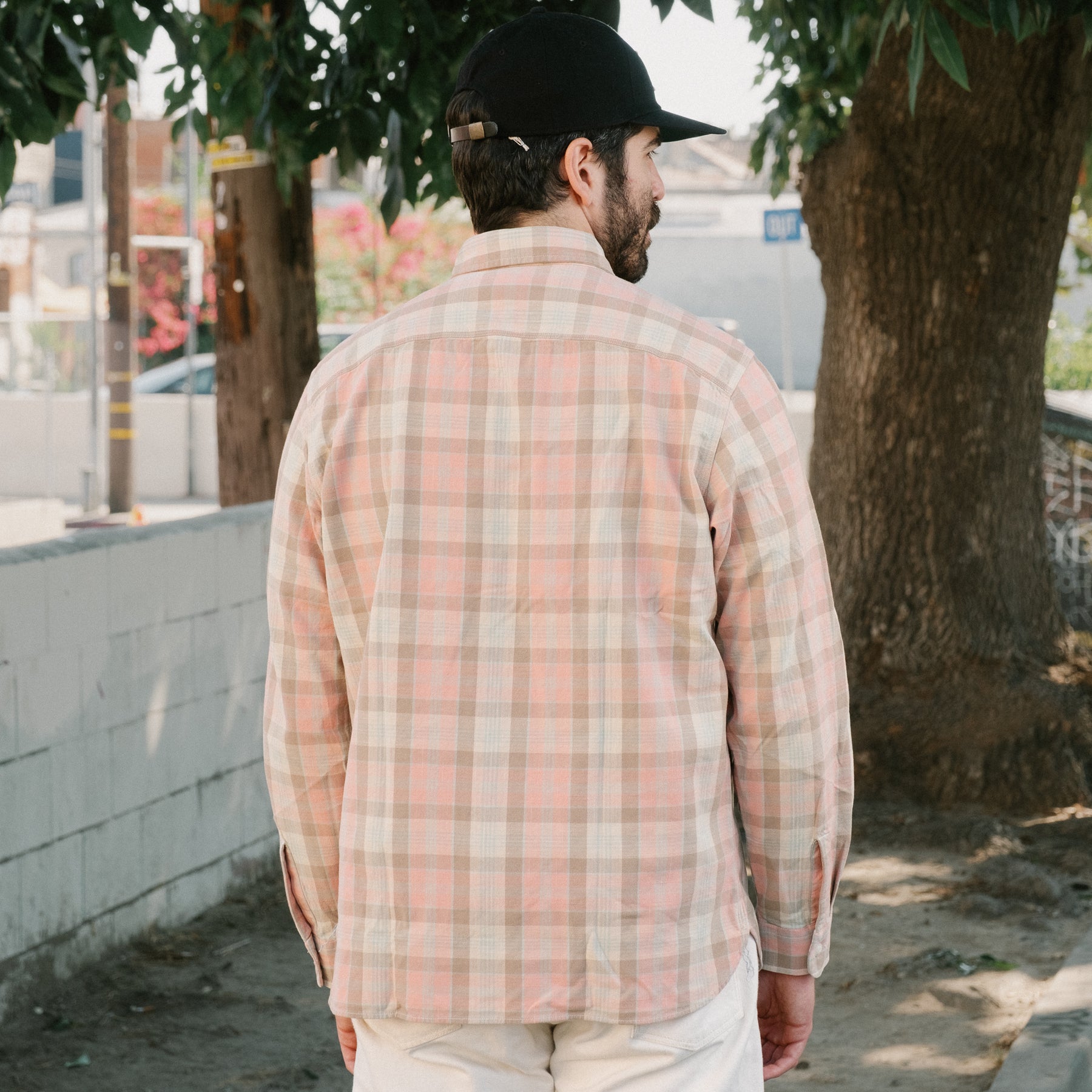 Plaid Woven Workshirt Pink Multi